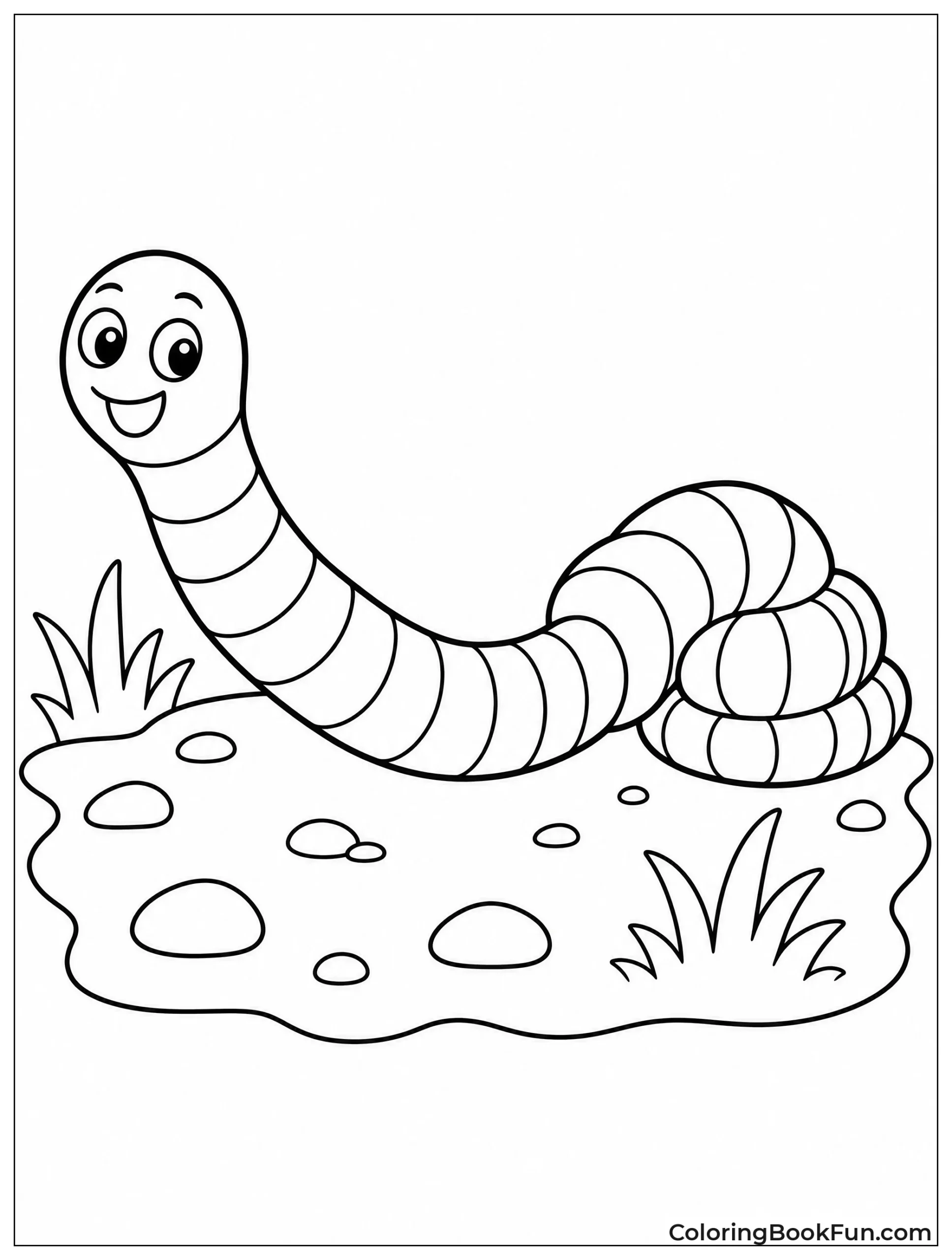 Worm Stretches Its Body Long