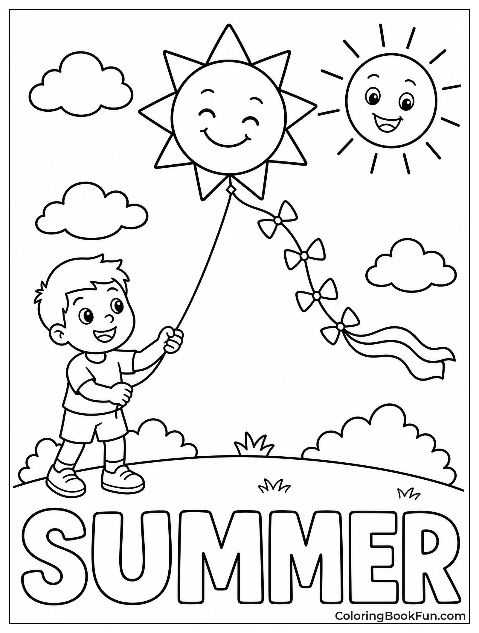 Sun Kite near Smiling Sun