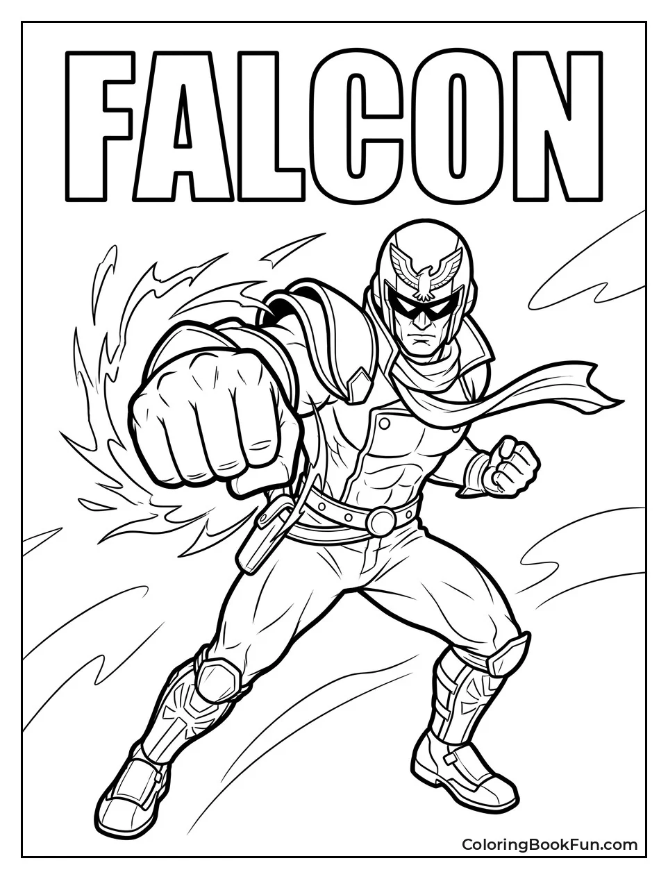 Captain Falcon Throws His Punch