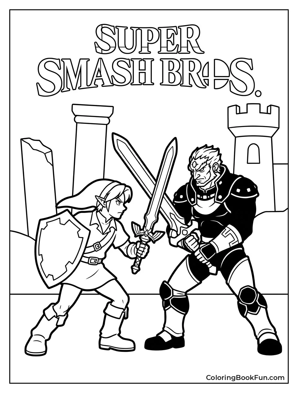 Link Fights Ganondorf in Rivalry