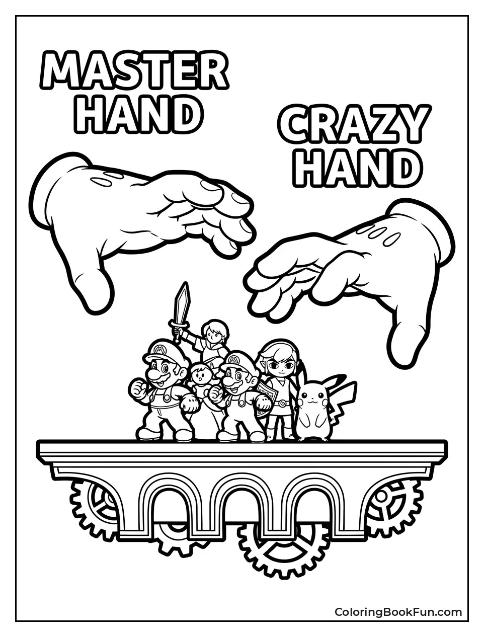 Master Hand Challenges Small Fighters