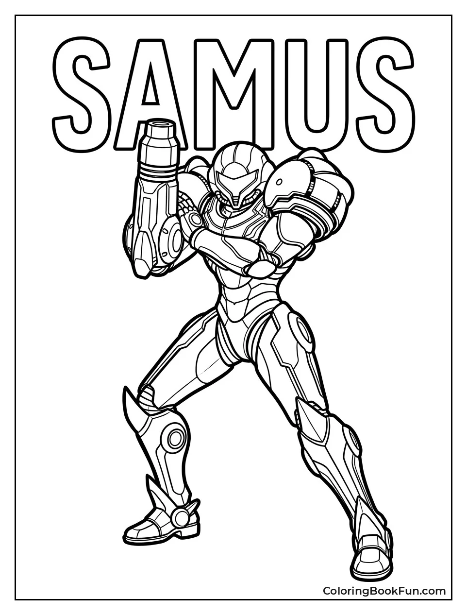 Samus Aims Her Power Suit Cannon