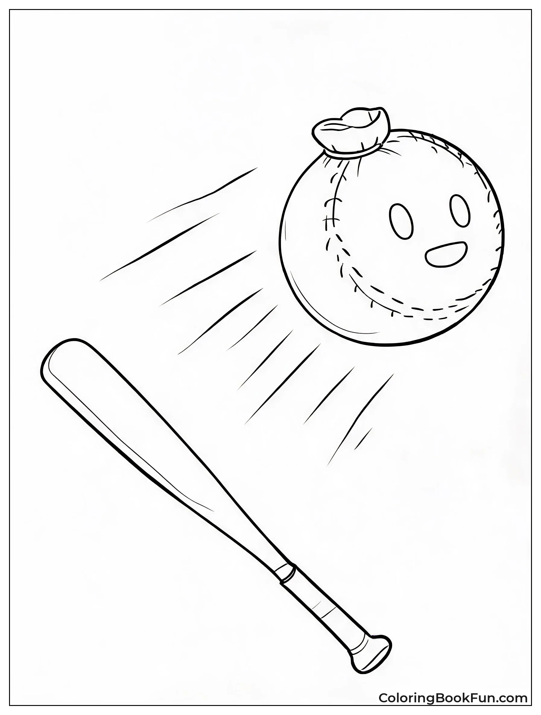 Sandbag Flies High from Bat