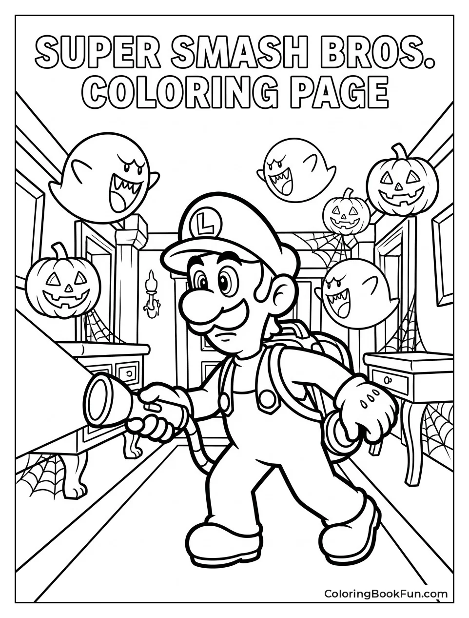 Luigi Explores Haunted Mansion Stage