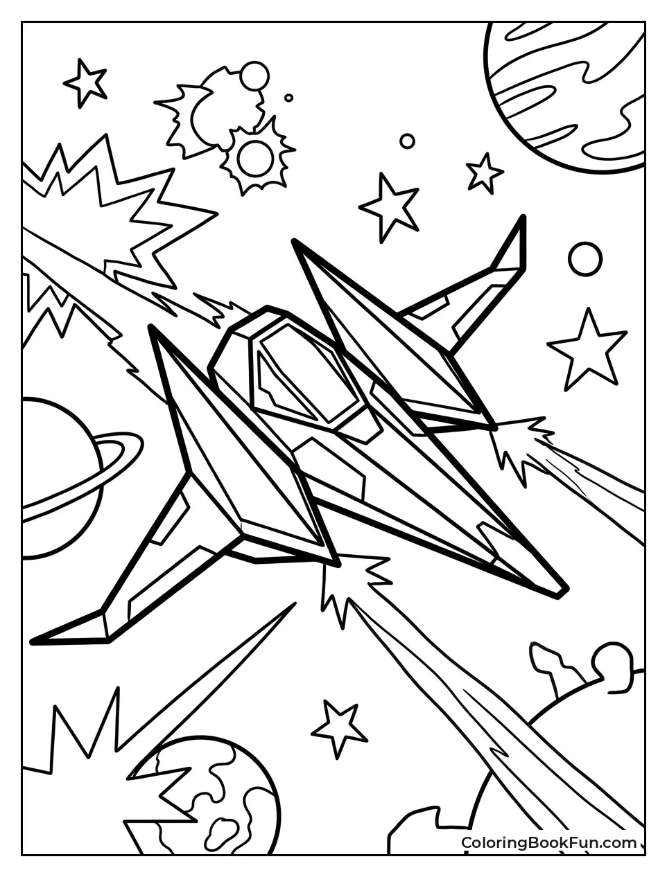 Arwing Flies Through Space Battle