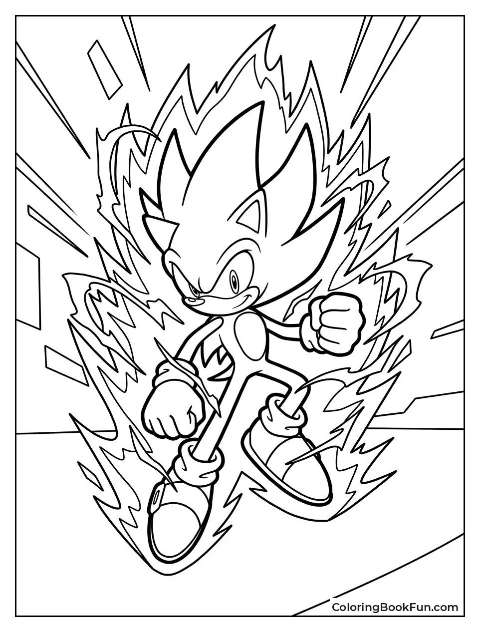 Sonic Turns Super with Gold Glow