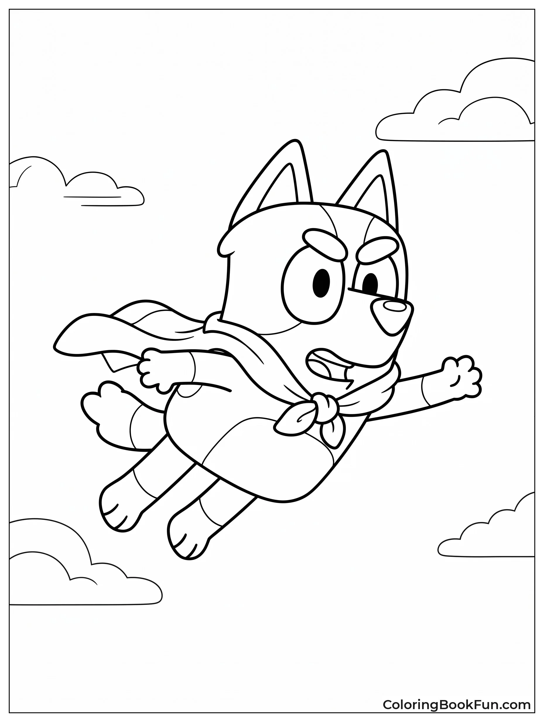 Muffin Flying with a Cape