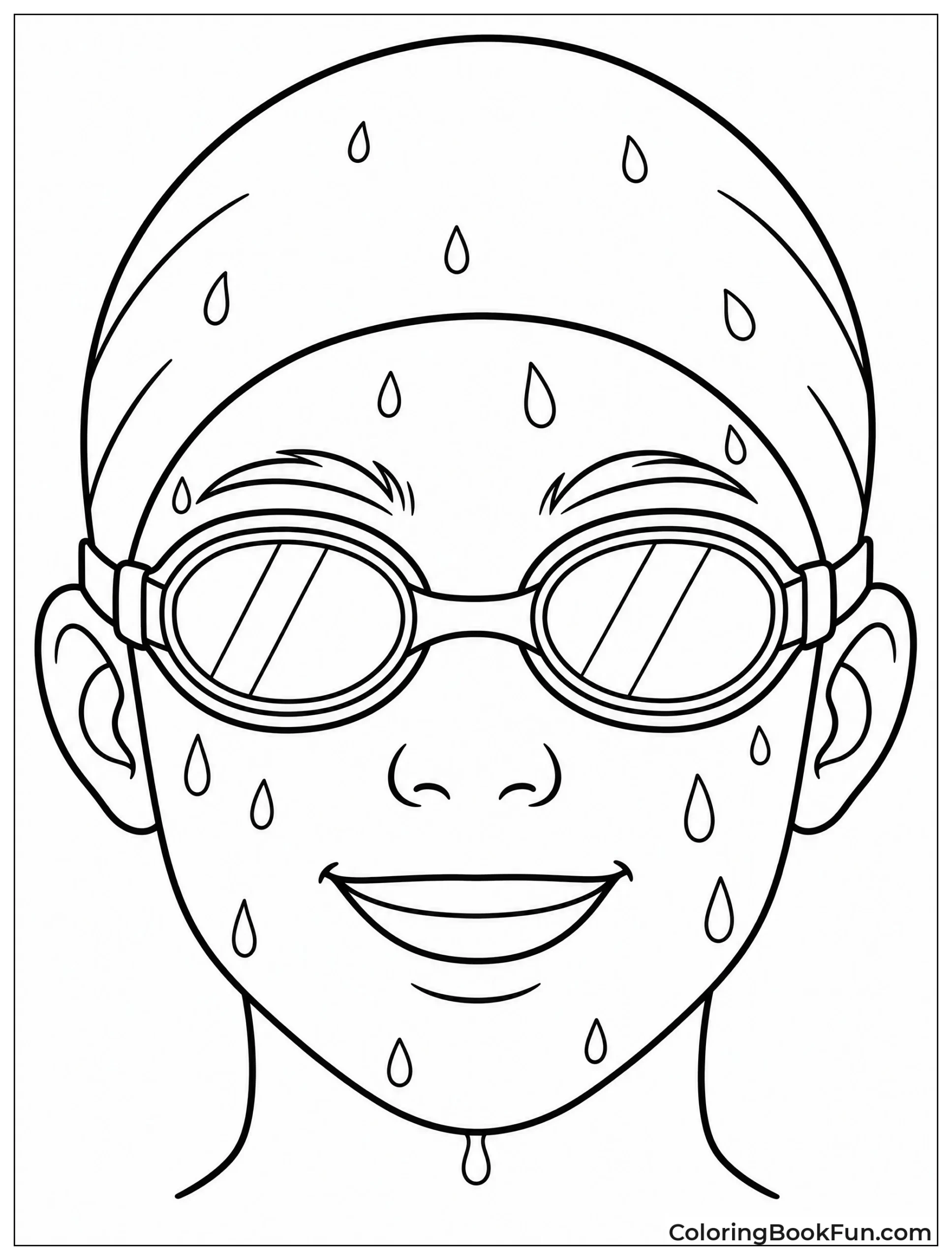 Close Up of Champion Swimmer