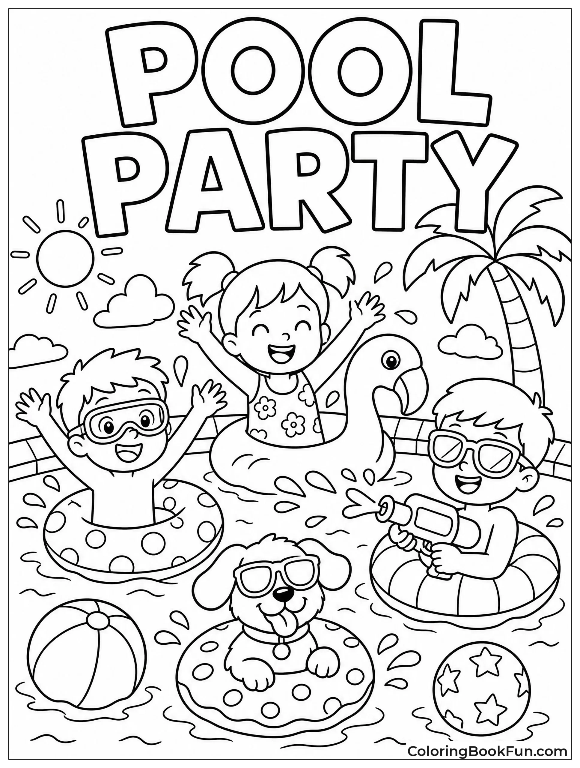 Kids Have Pool Party