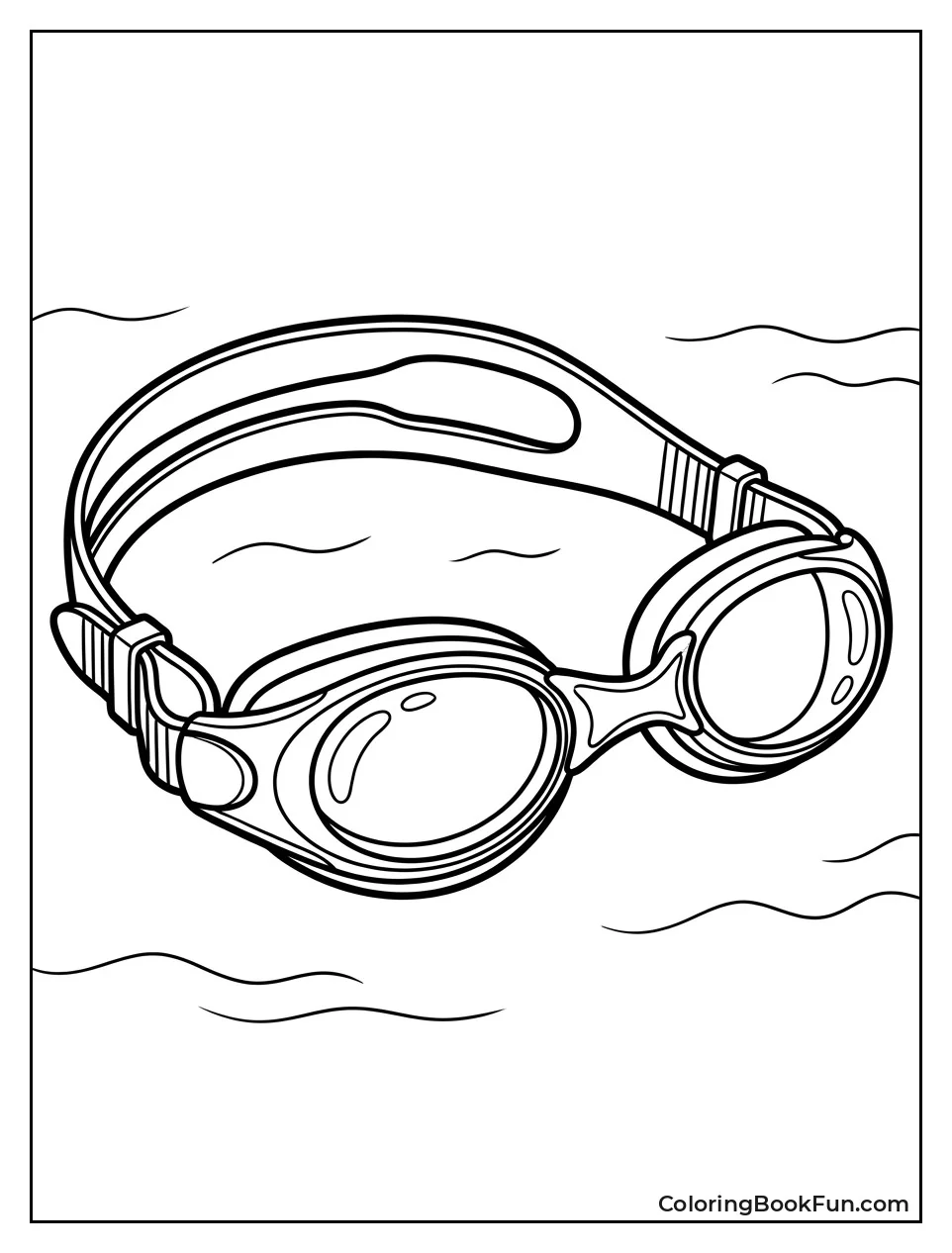 Detailed View of Swimming Goggles