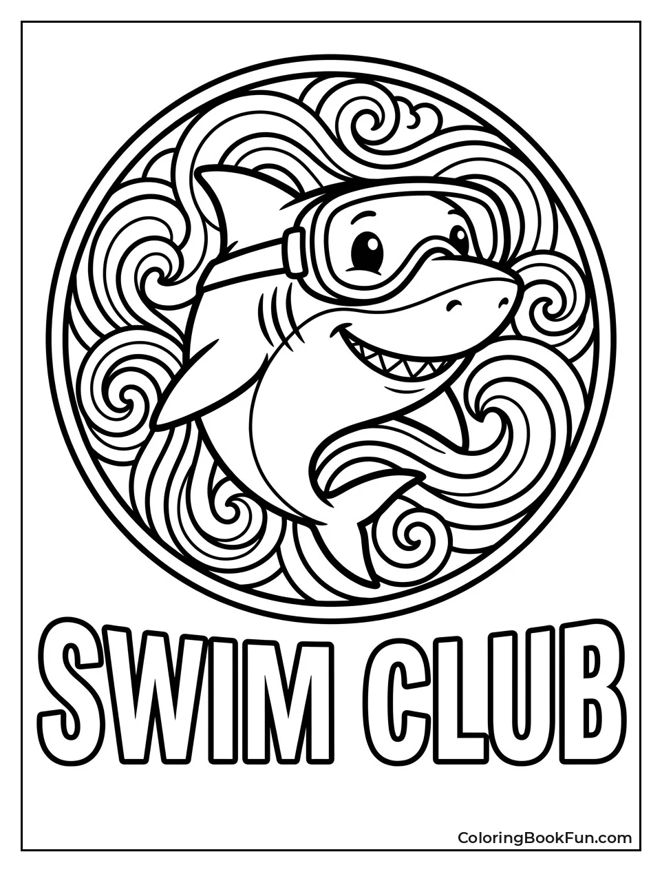 Shark Logo for Swim Club