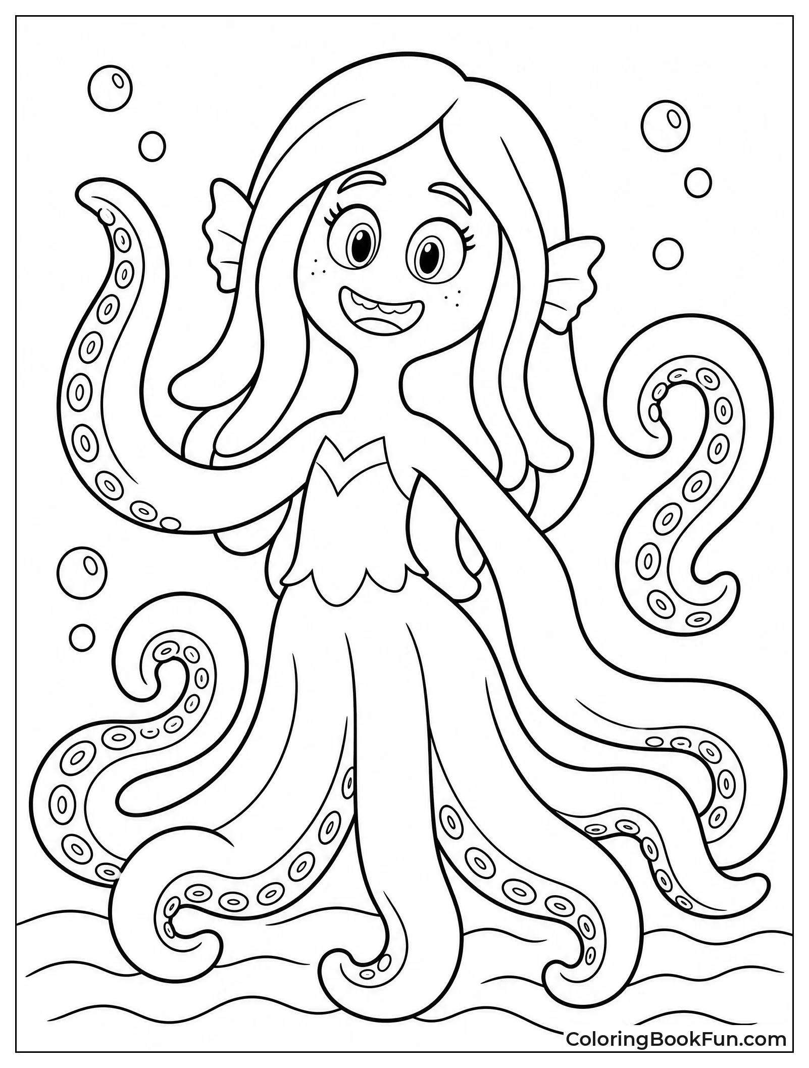 Young Kraken Shows Expressive Tentacles