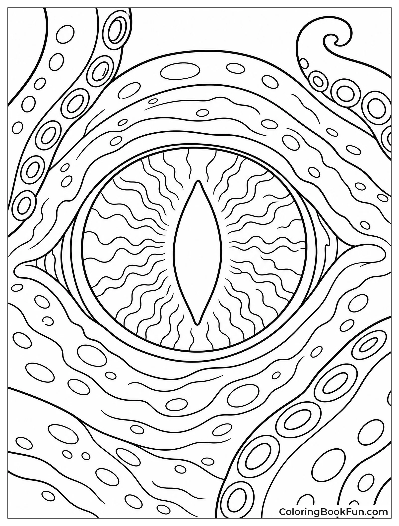 Giant Kraken Eye Close Up