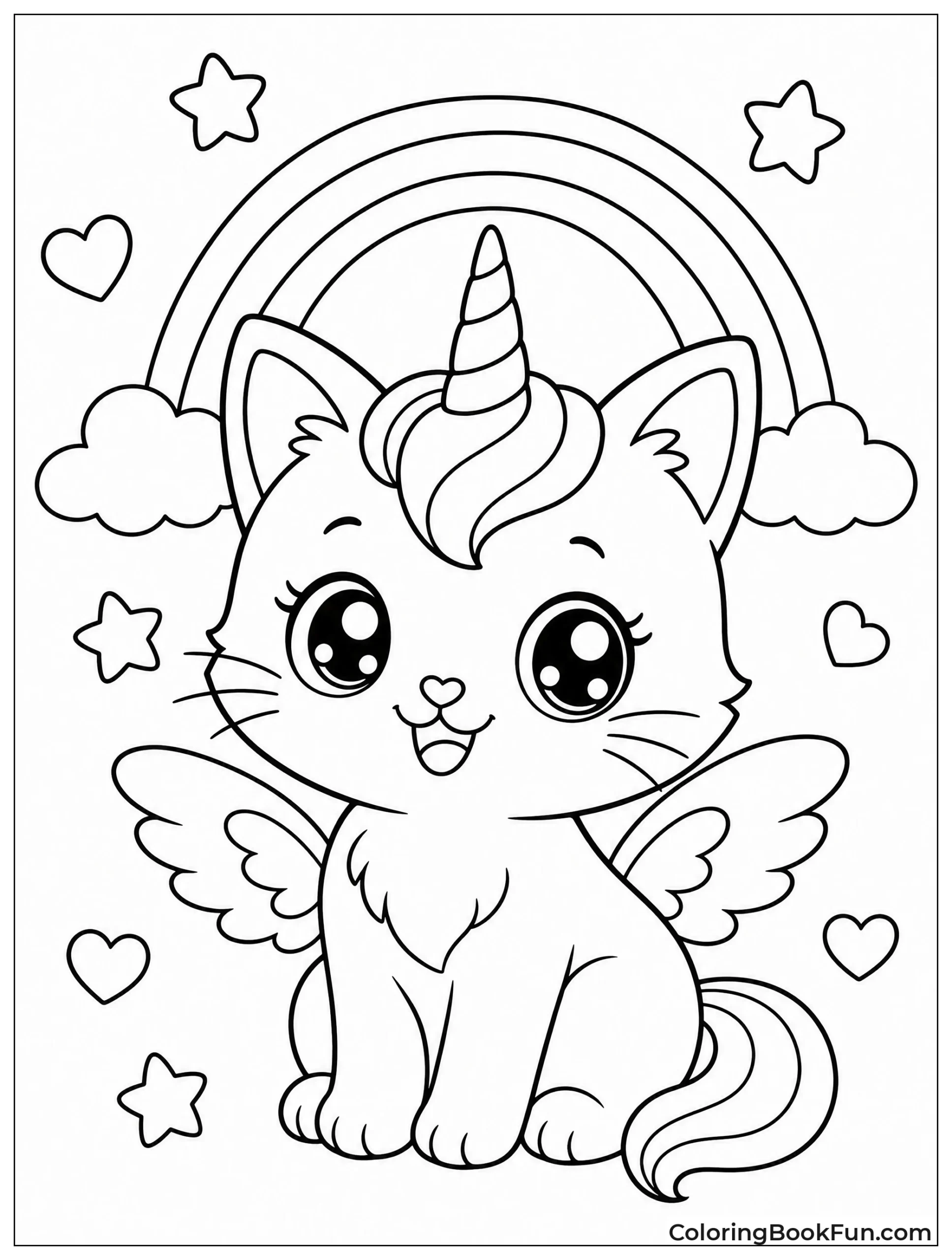 Little Kittycorn Flapping Tiny Wings