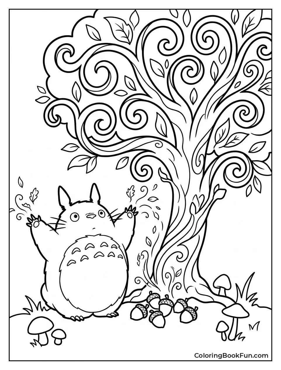 Totoro Growing Giant Tree