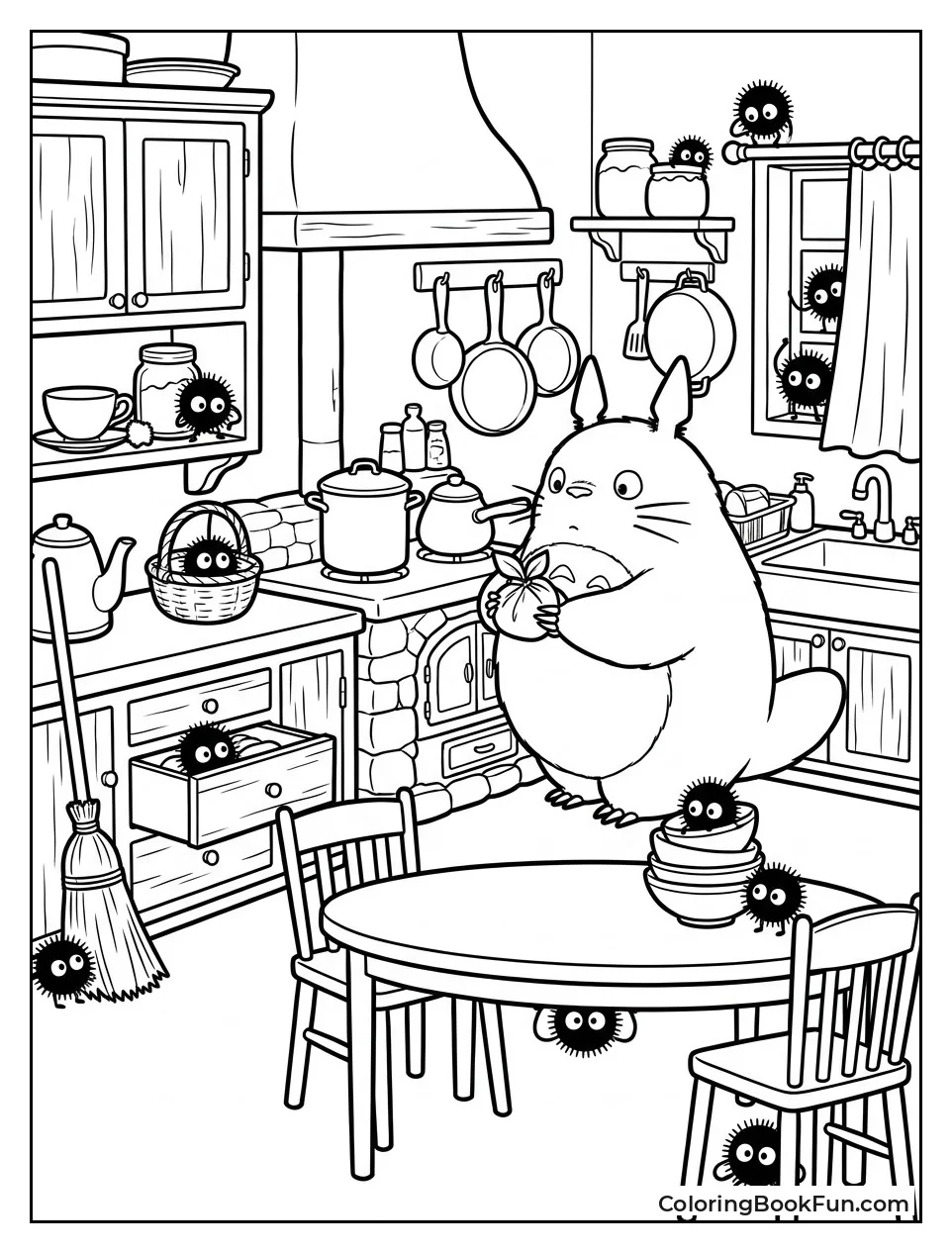 Soot Sprites Hiding in Kitchen