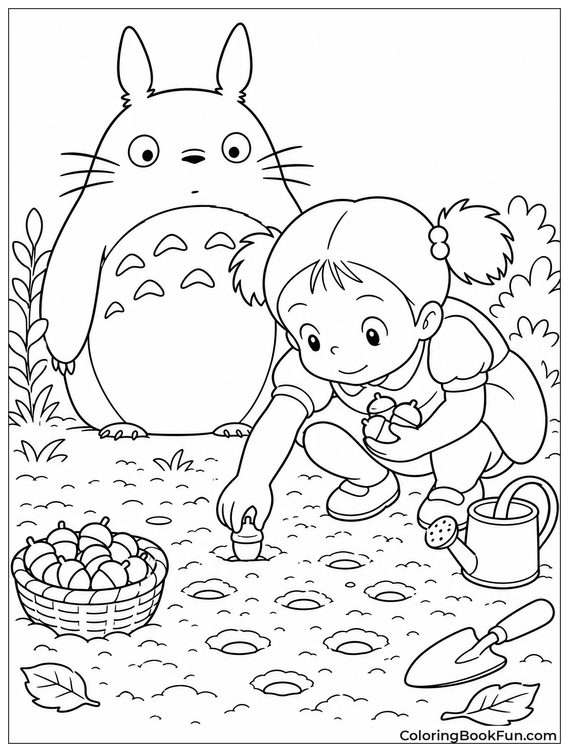 Mei Planting Magic Acorns