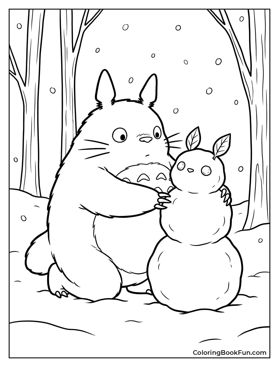 Totoro Building Snow Totoro