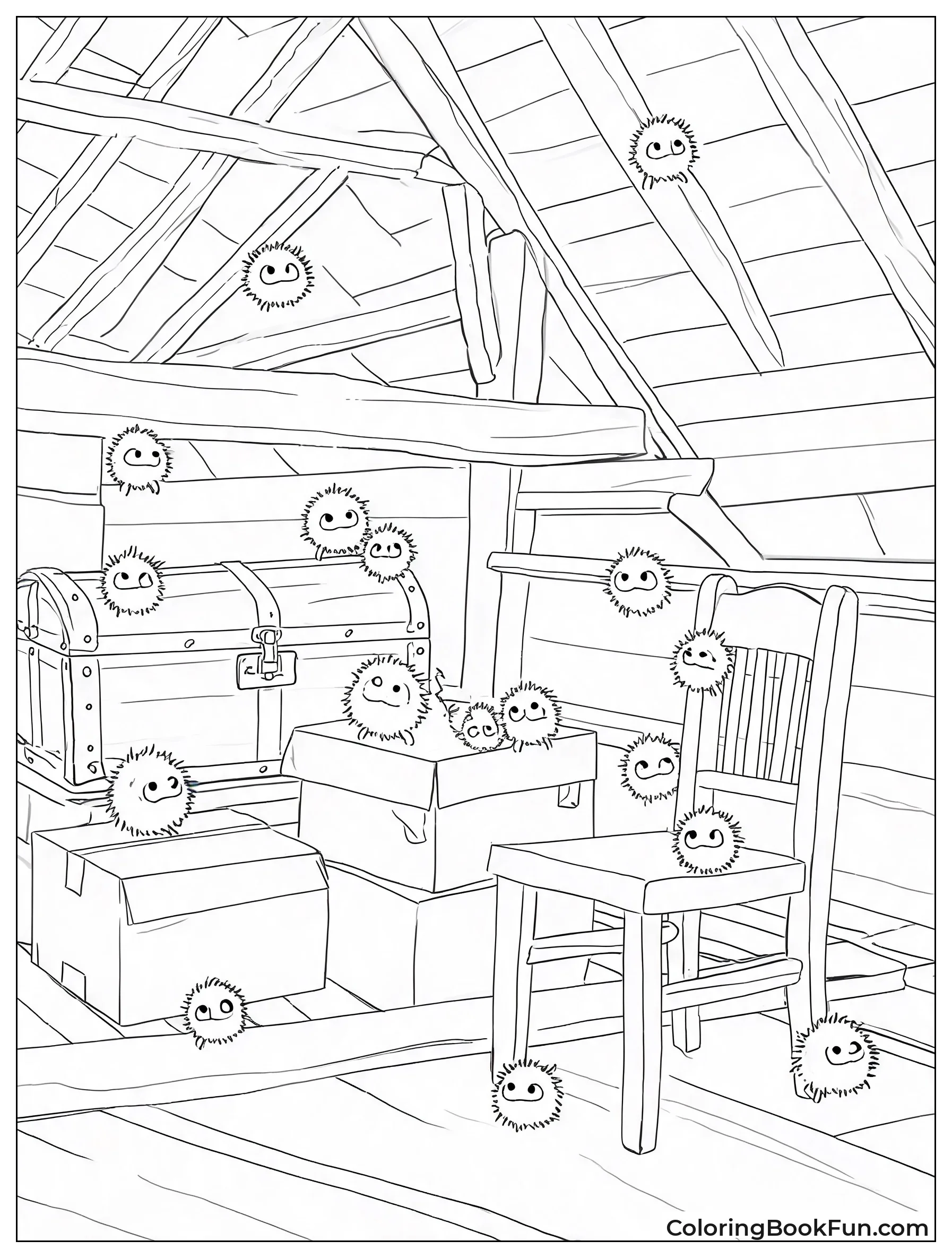 Soot Sprites in Attic