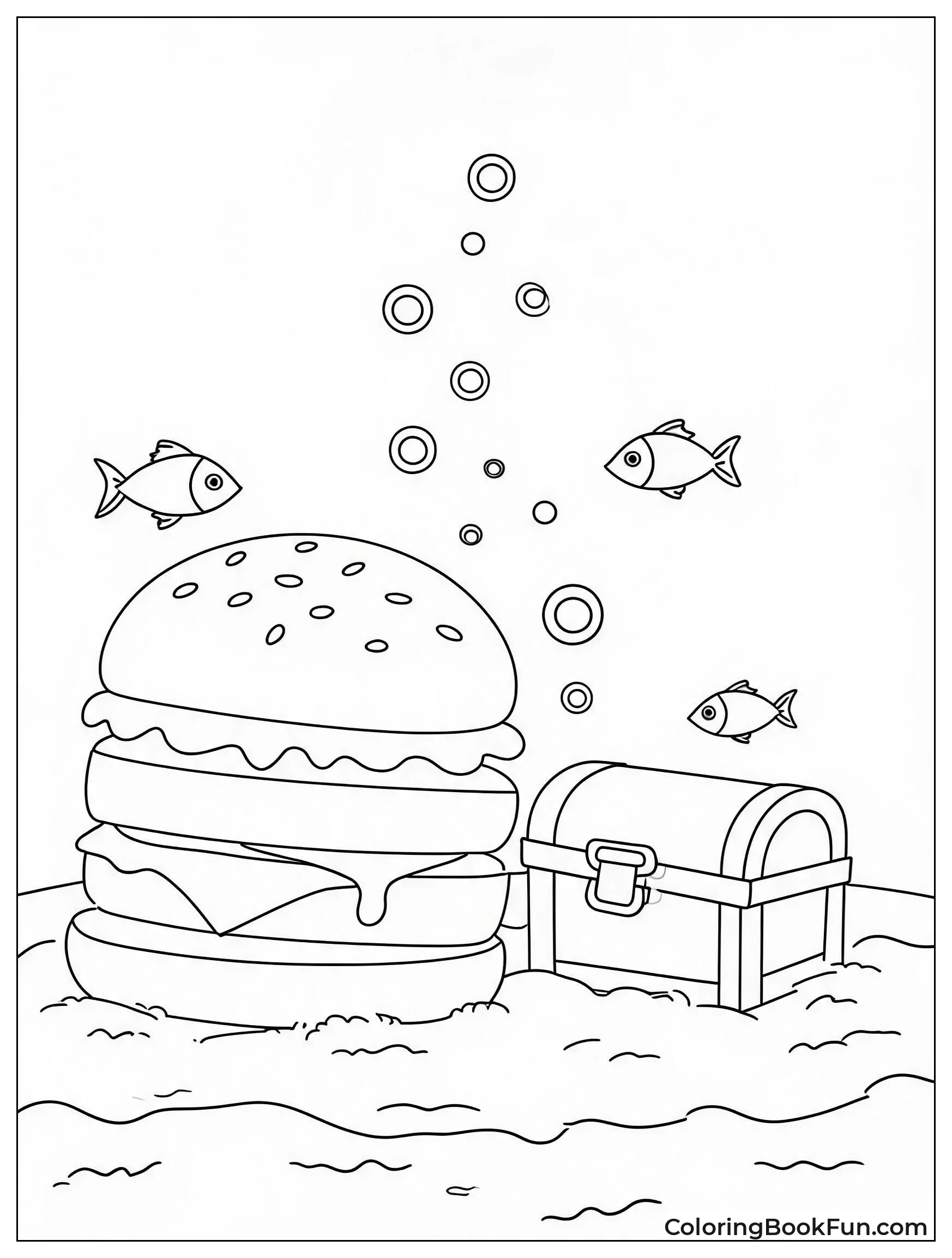 Burger on Ocean Floor