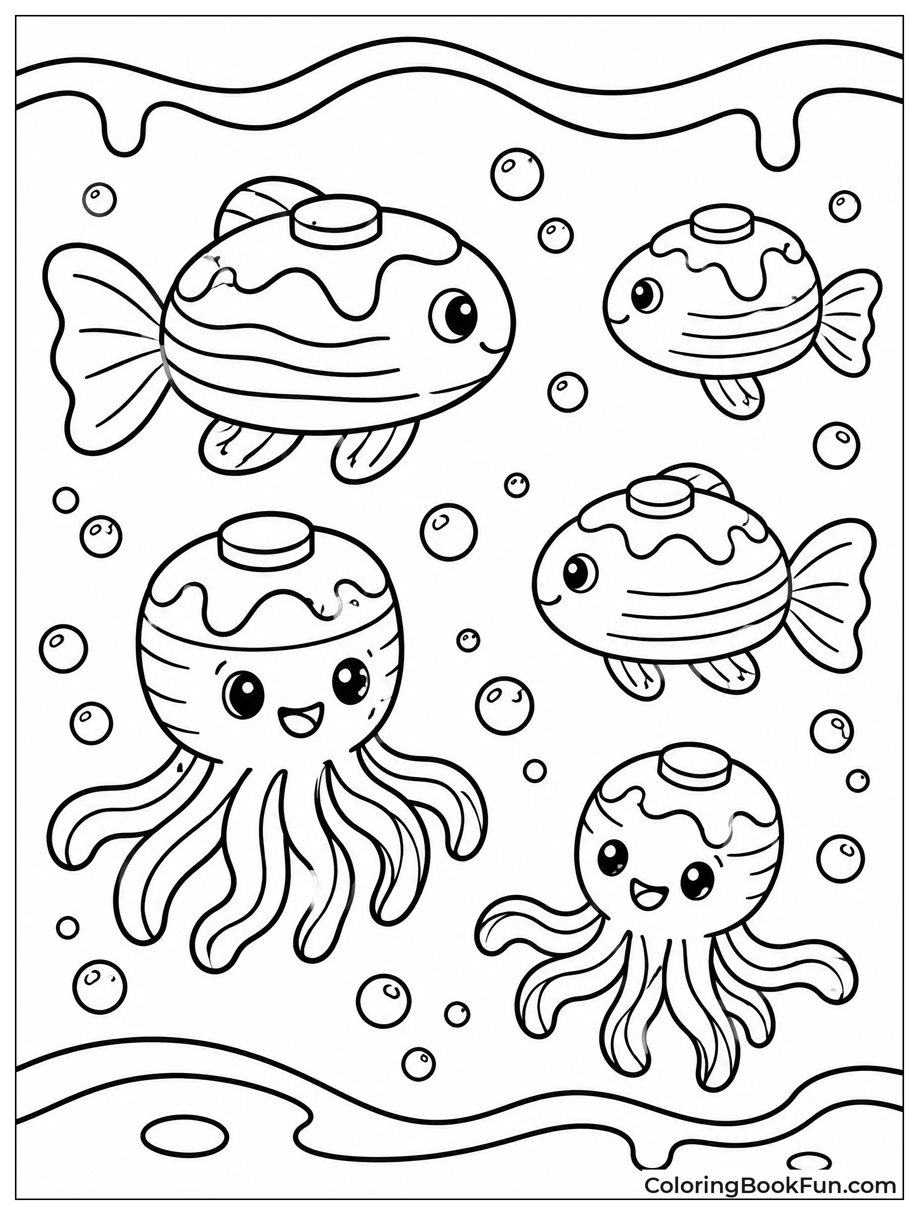 Fish Pancakes Swimming in Syrup