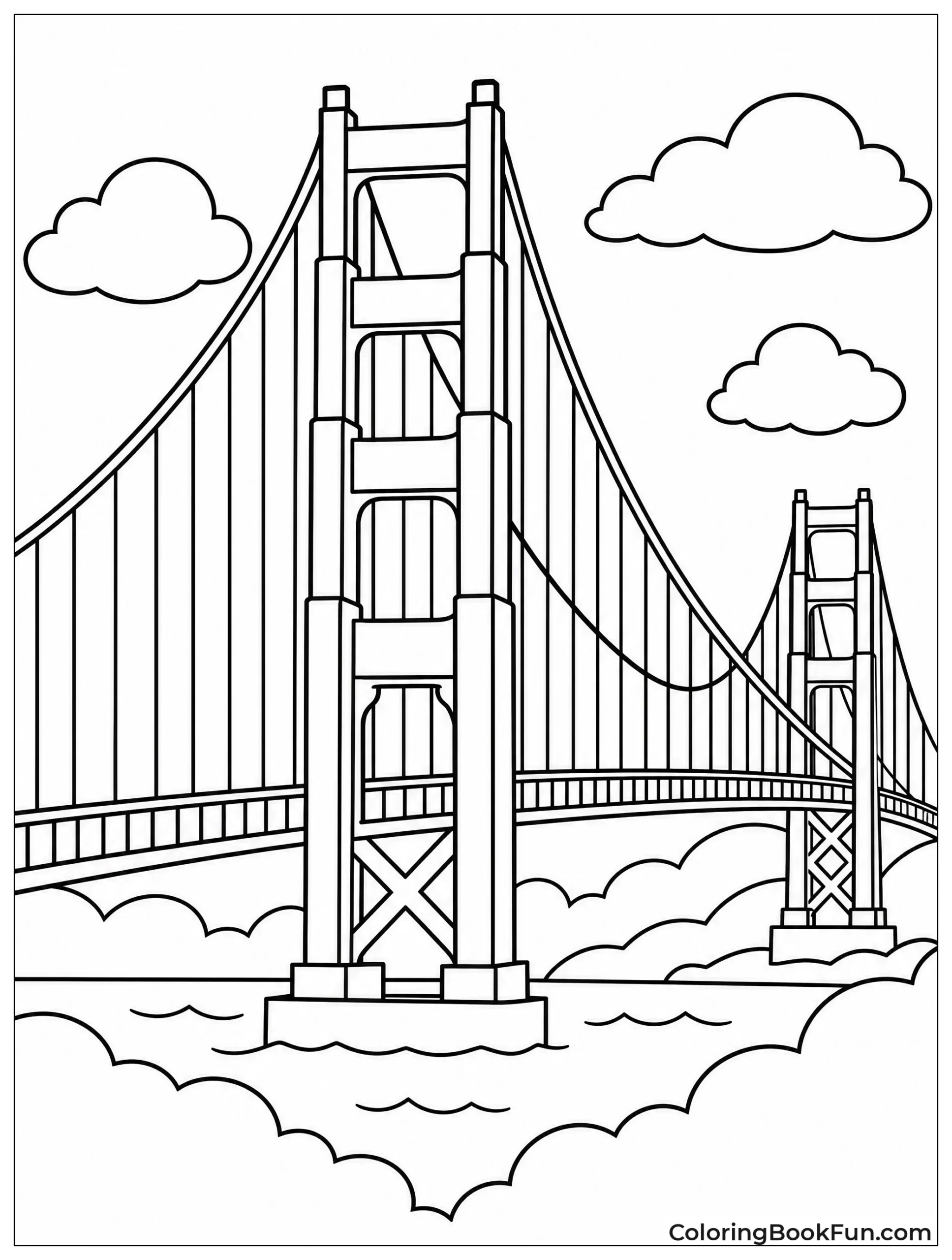 Golden Gate Bridge in Clouds