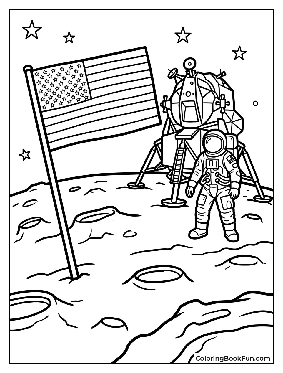 Flag Planted on the Moon