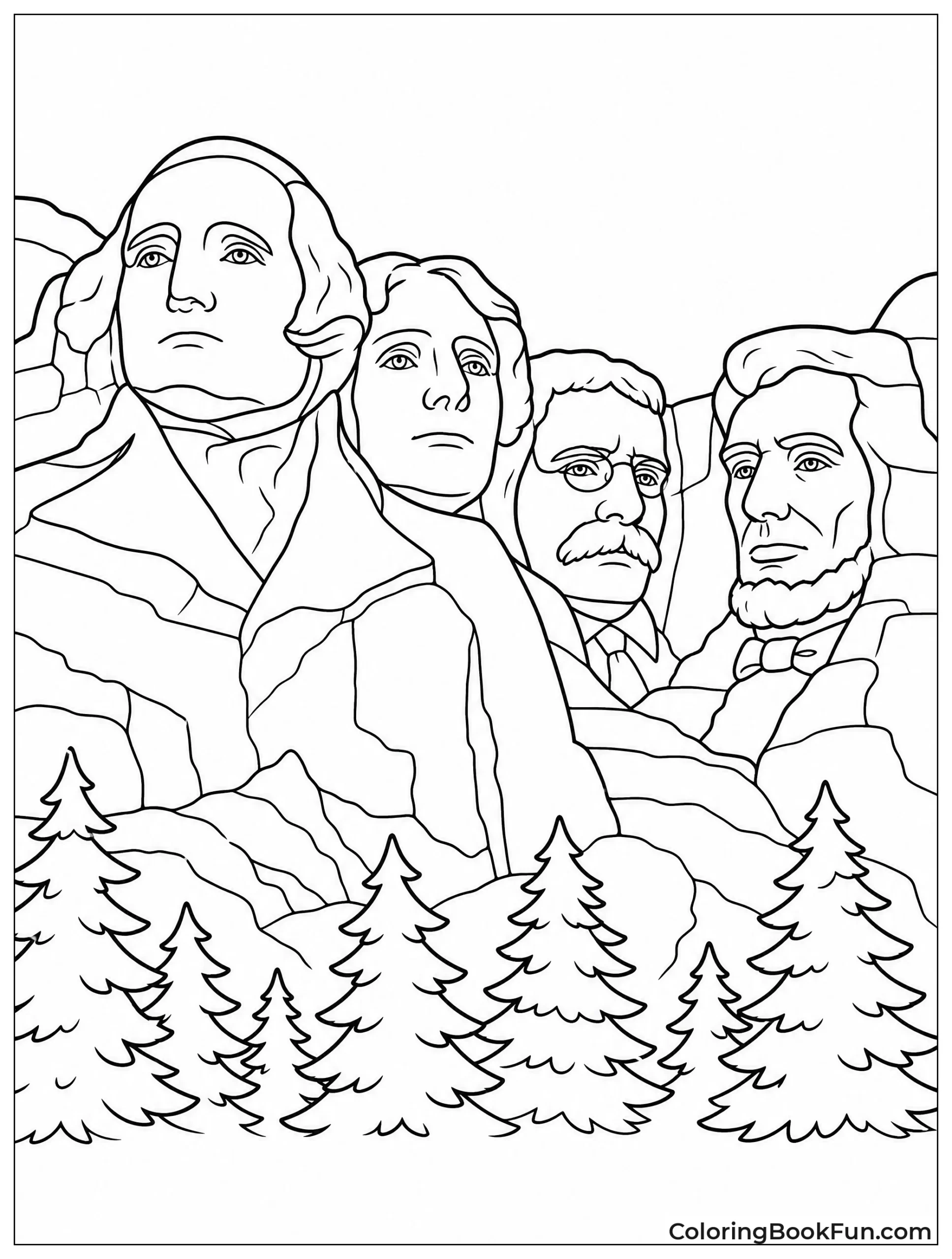 Four Presidents on Mount Rushmore