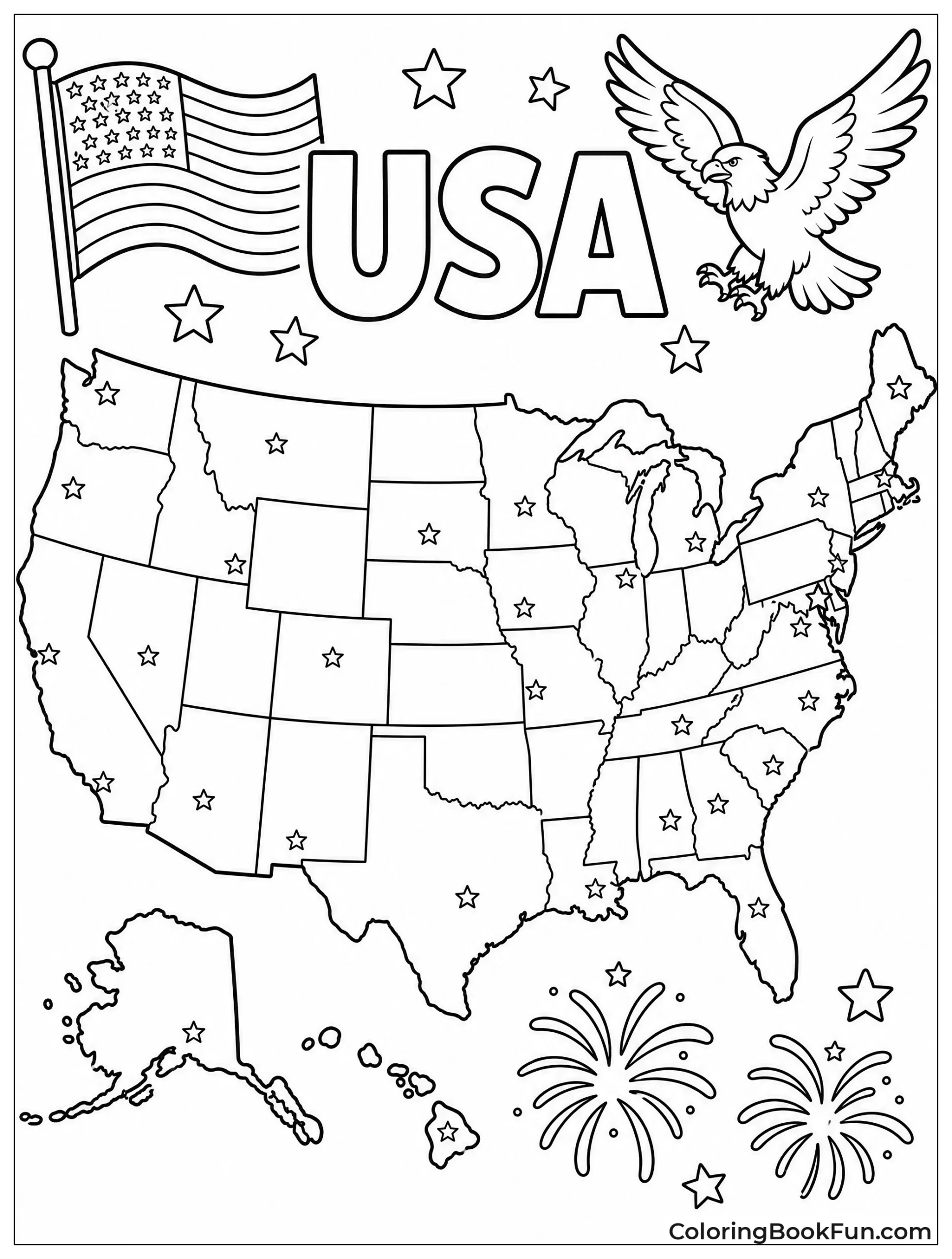 Outline Map of United States