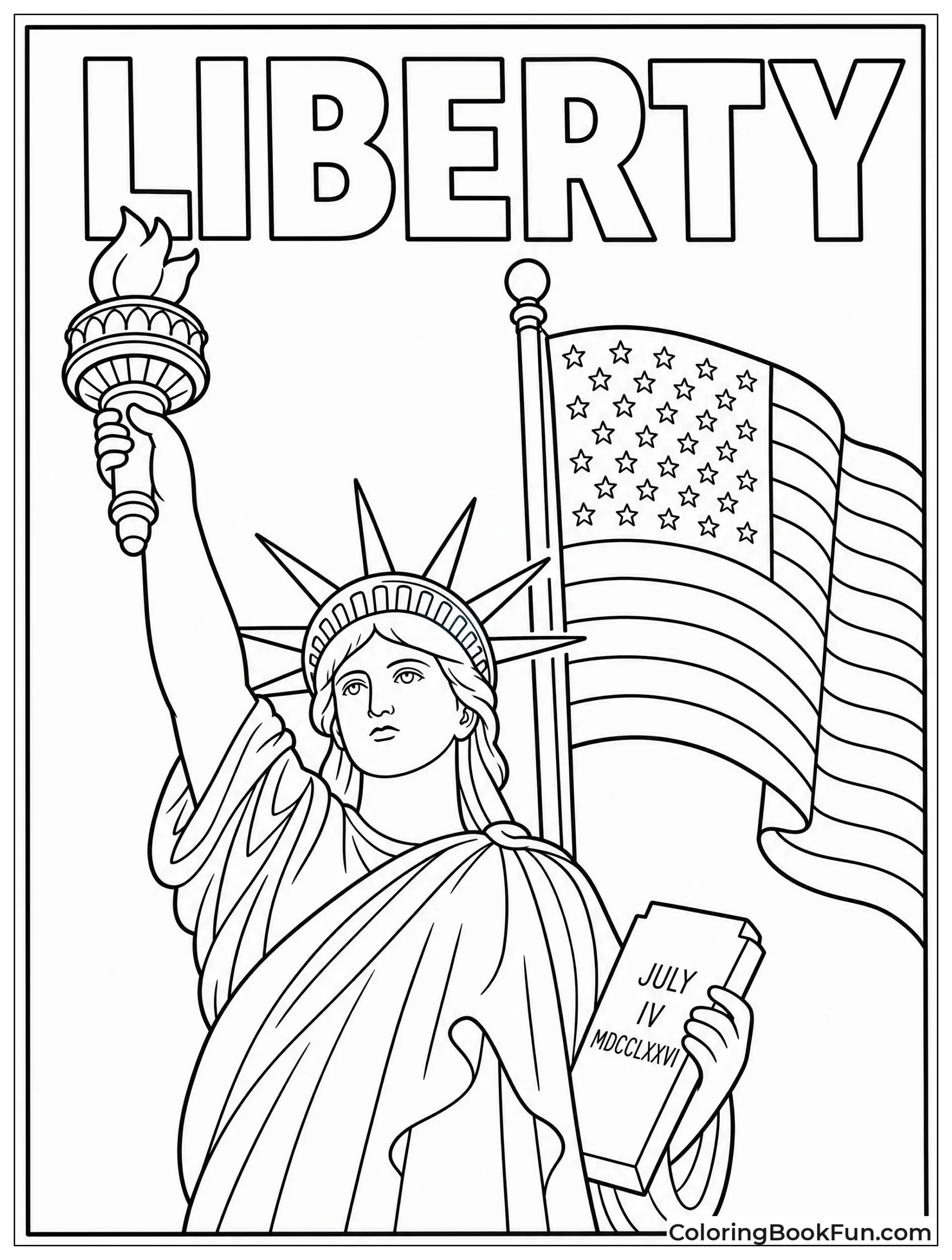 Statue of Liberty Holding Torch