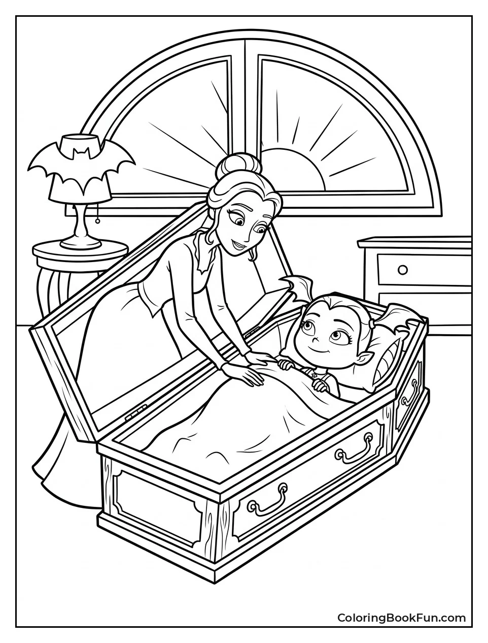 Oxana Tucks Vee into Her Coffin