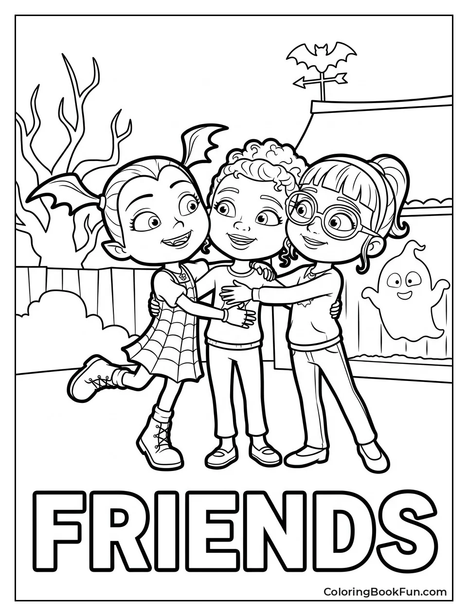 Vee Poppy and Bridget Hug Together