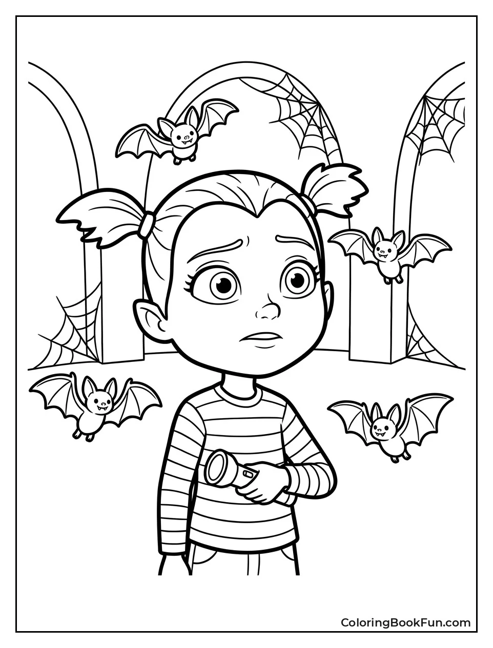 Bridget Smiles with Little Bats Around
