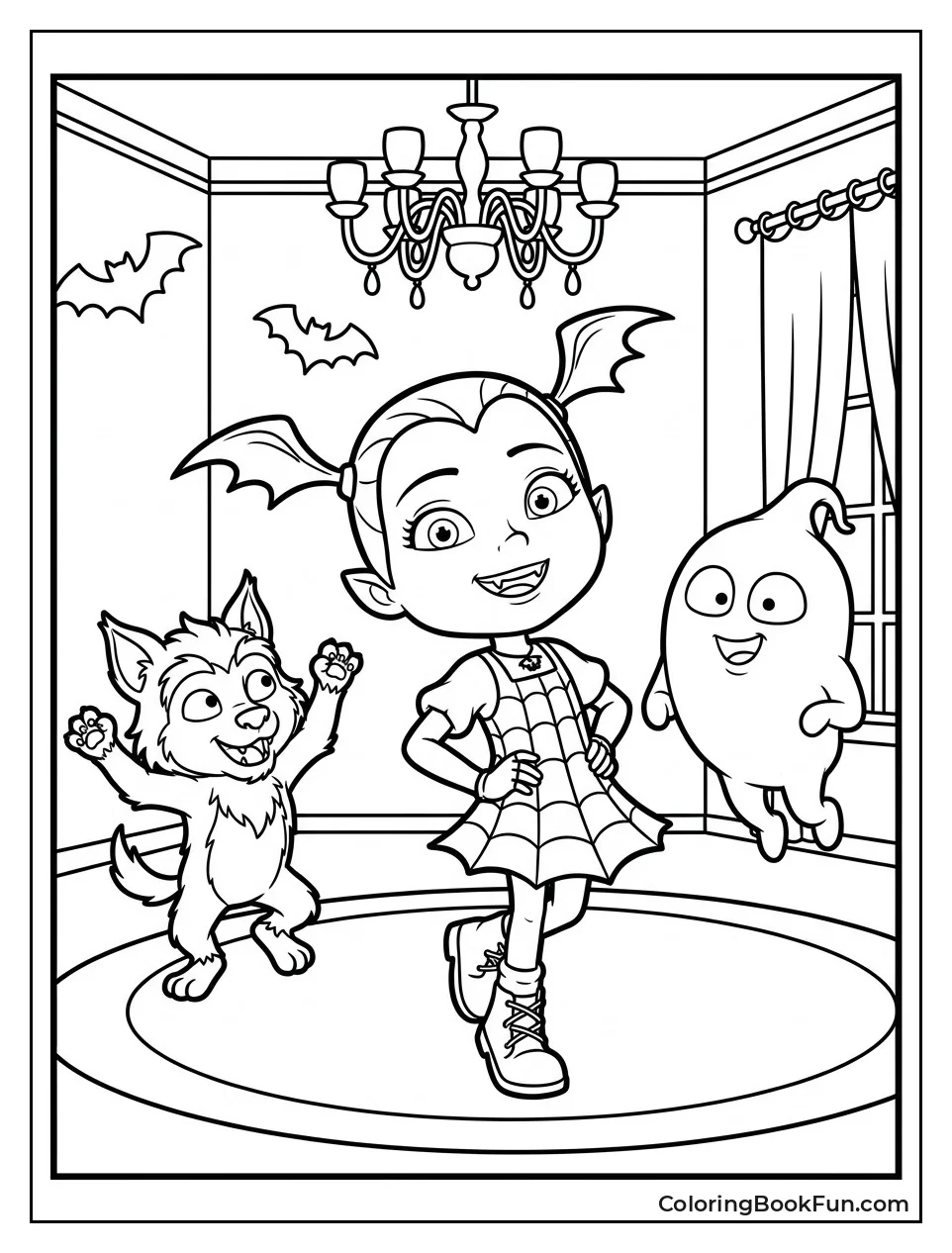 Vee Dances with Wolfie and Demi