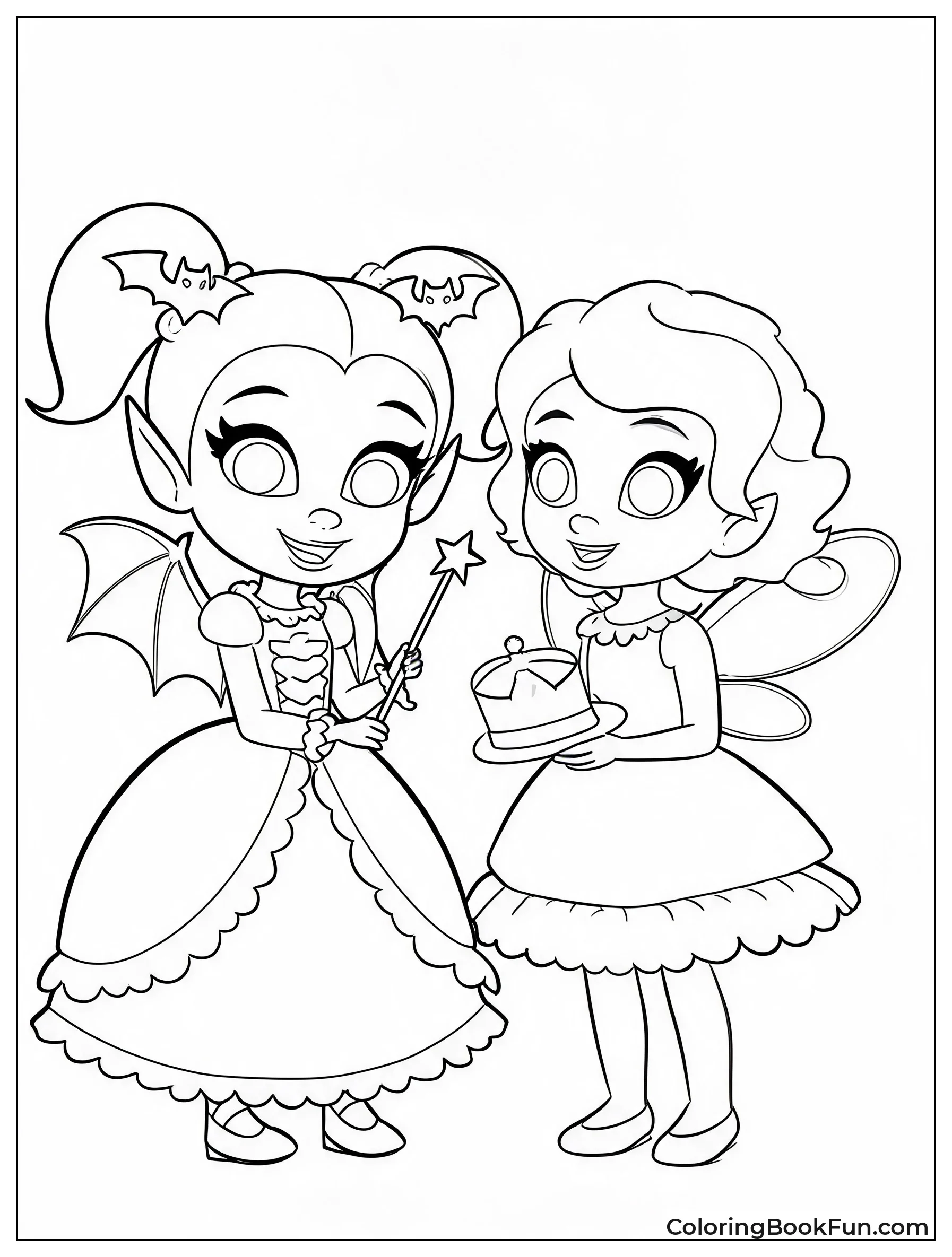Vee and Poppy Try on Costumes