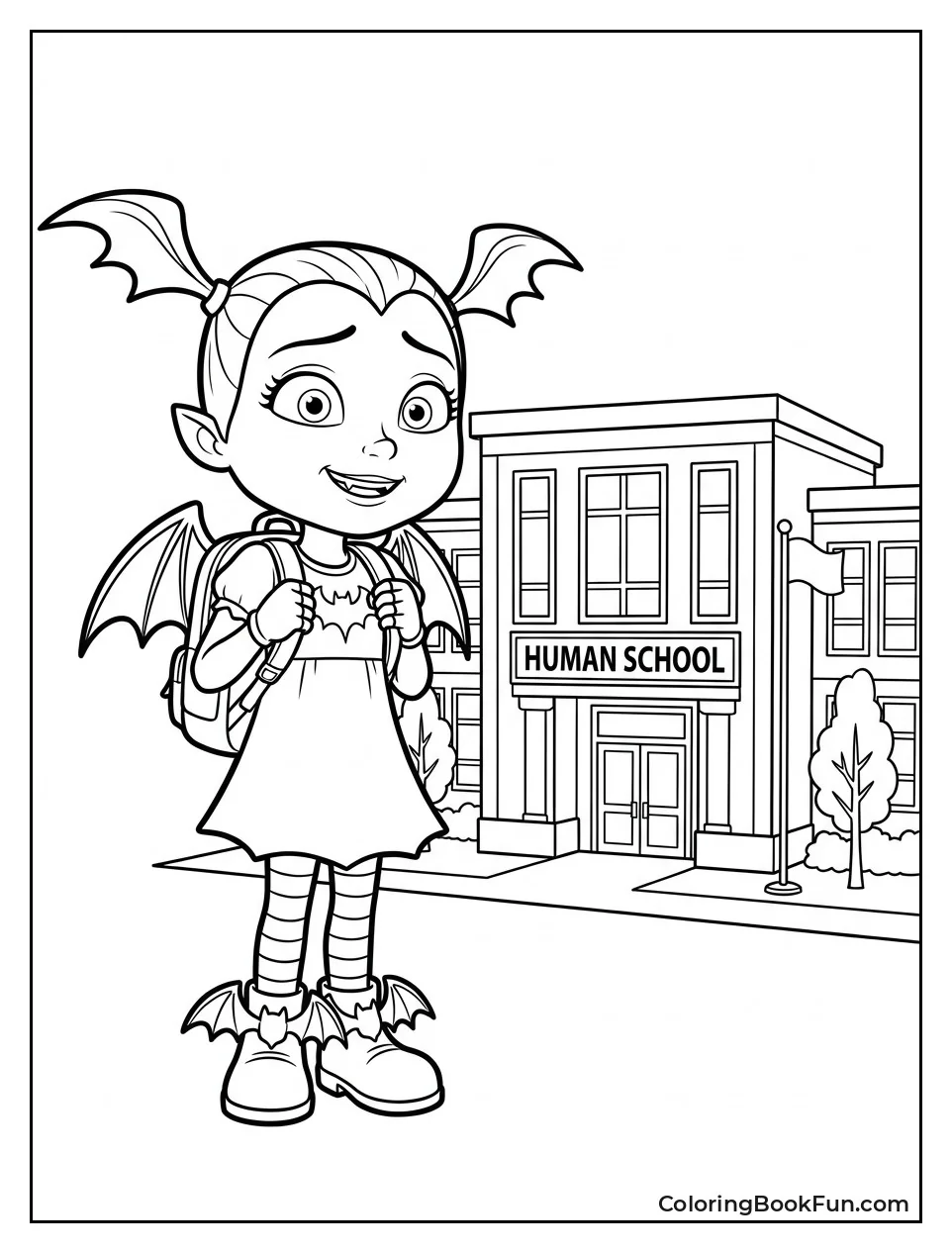 Vee Starts Her First Day of School
