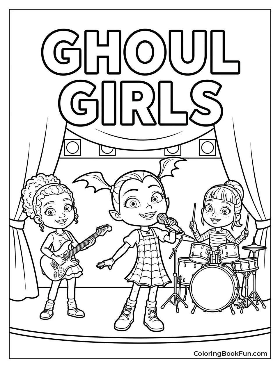Ghoul Girls Perform with Stage Lights