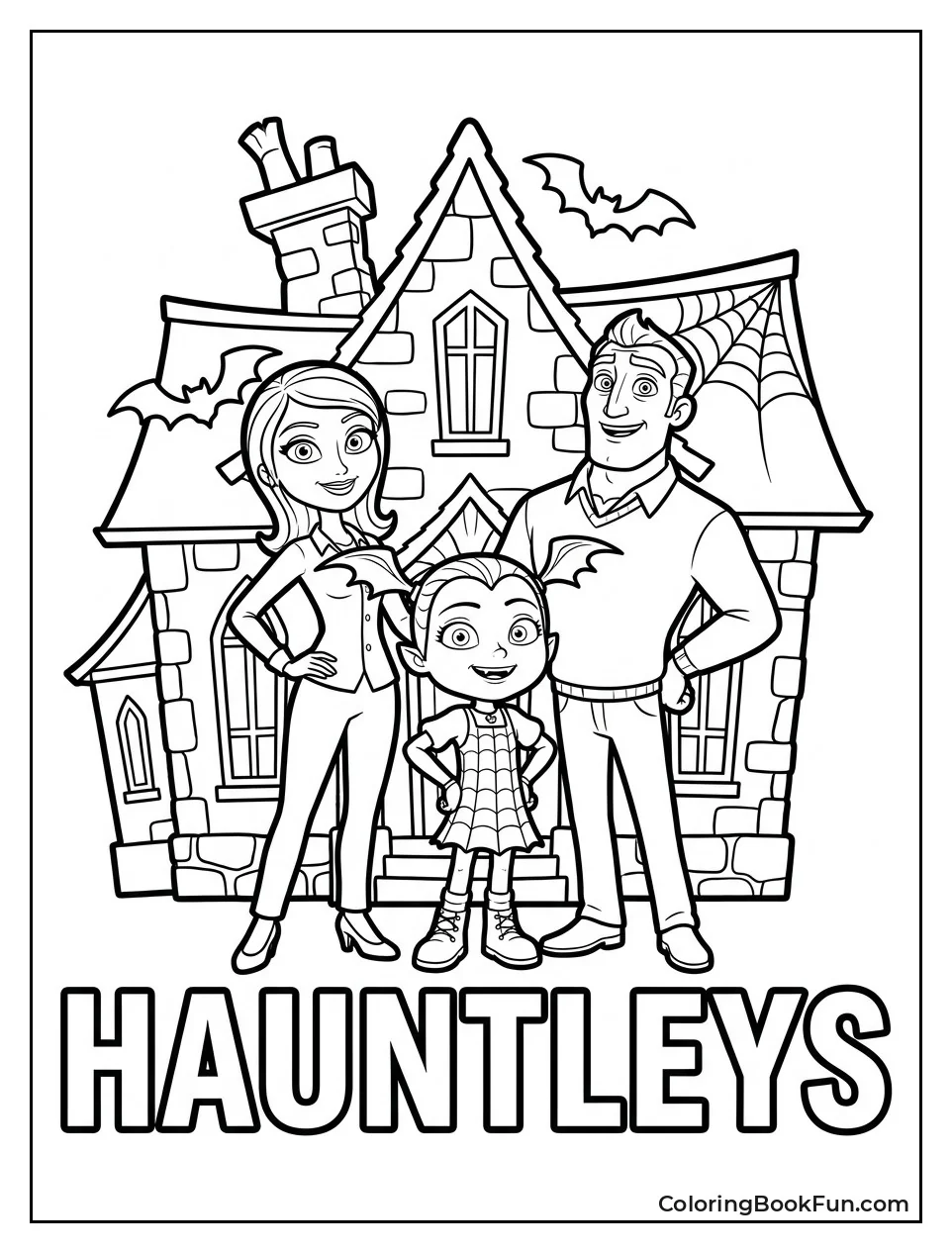 Hauntley Family Poses for a Portrait