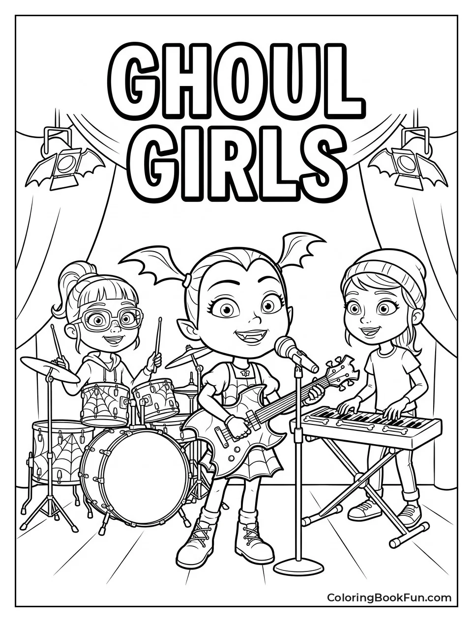Ghoul Girls Rock Out on Stage