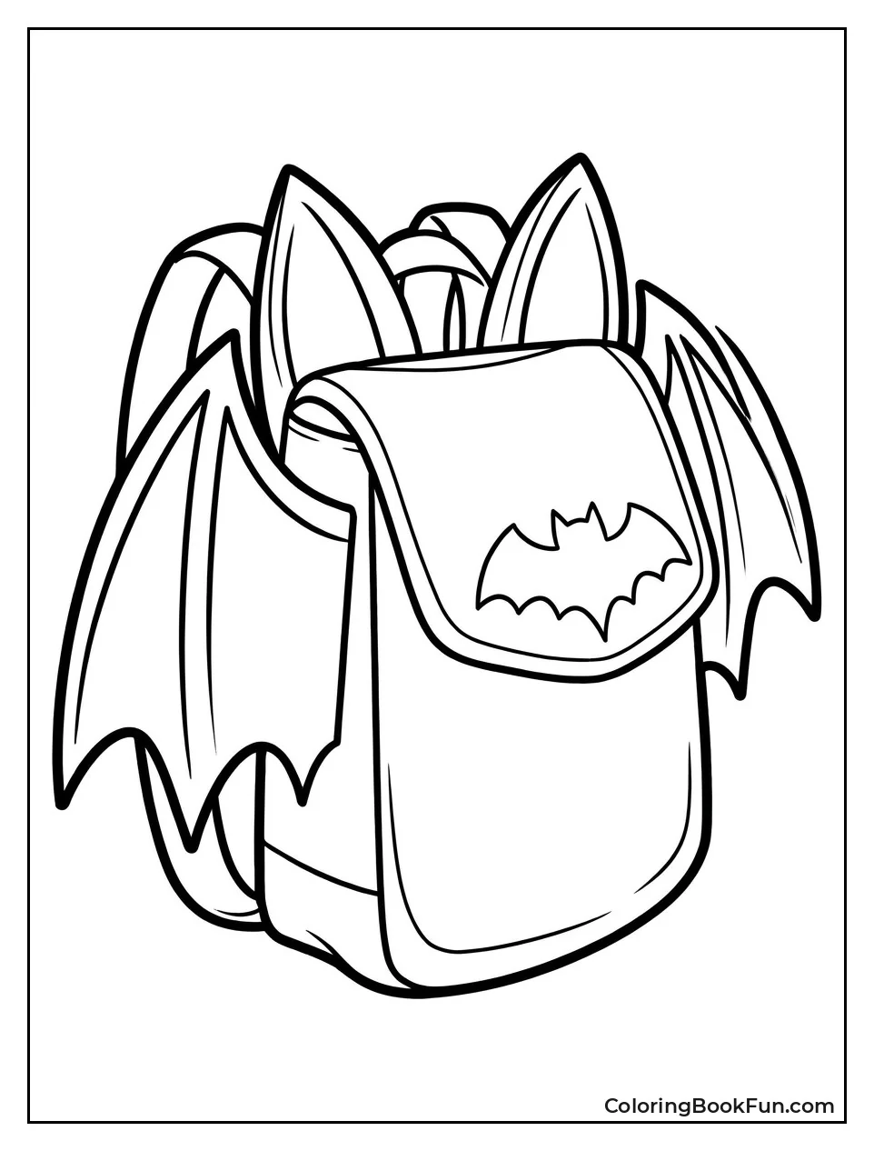 Vee Carries Her Bat-Wing Backpack