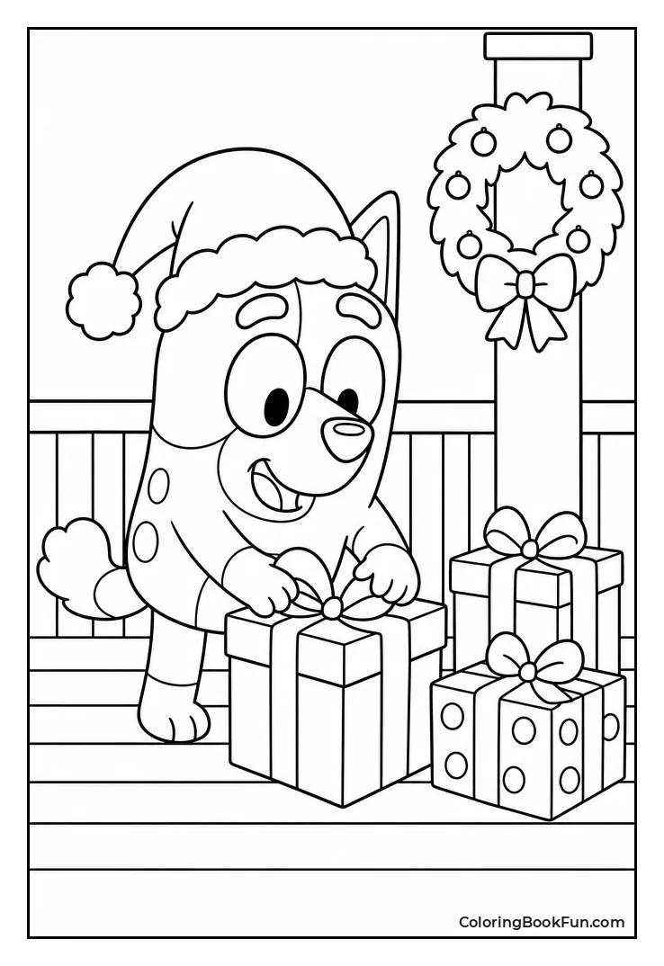 Muffin Helping with Holiday Presents