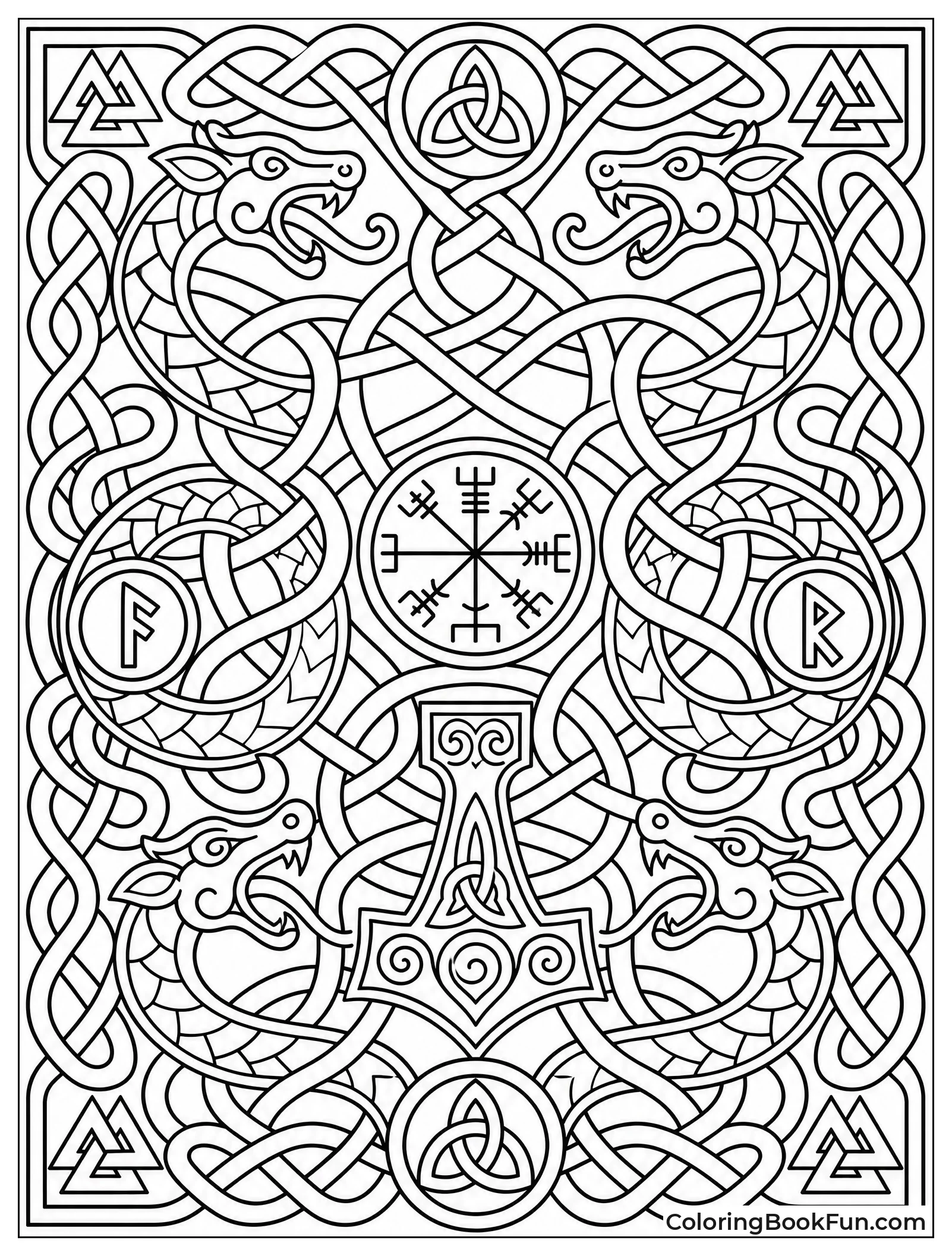 Intricate Norse Knotwork Pattern