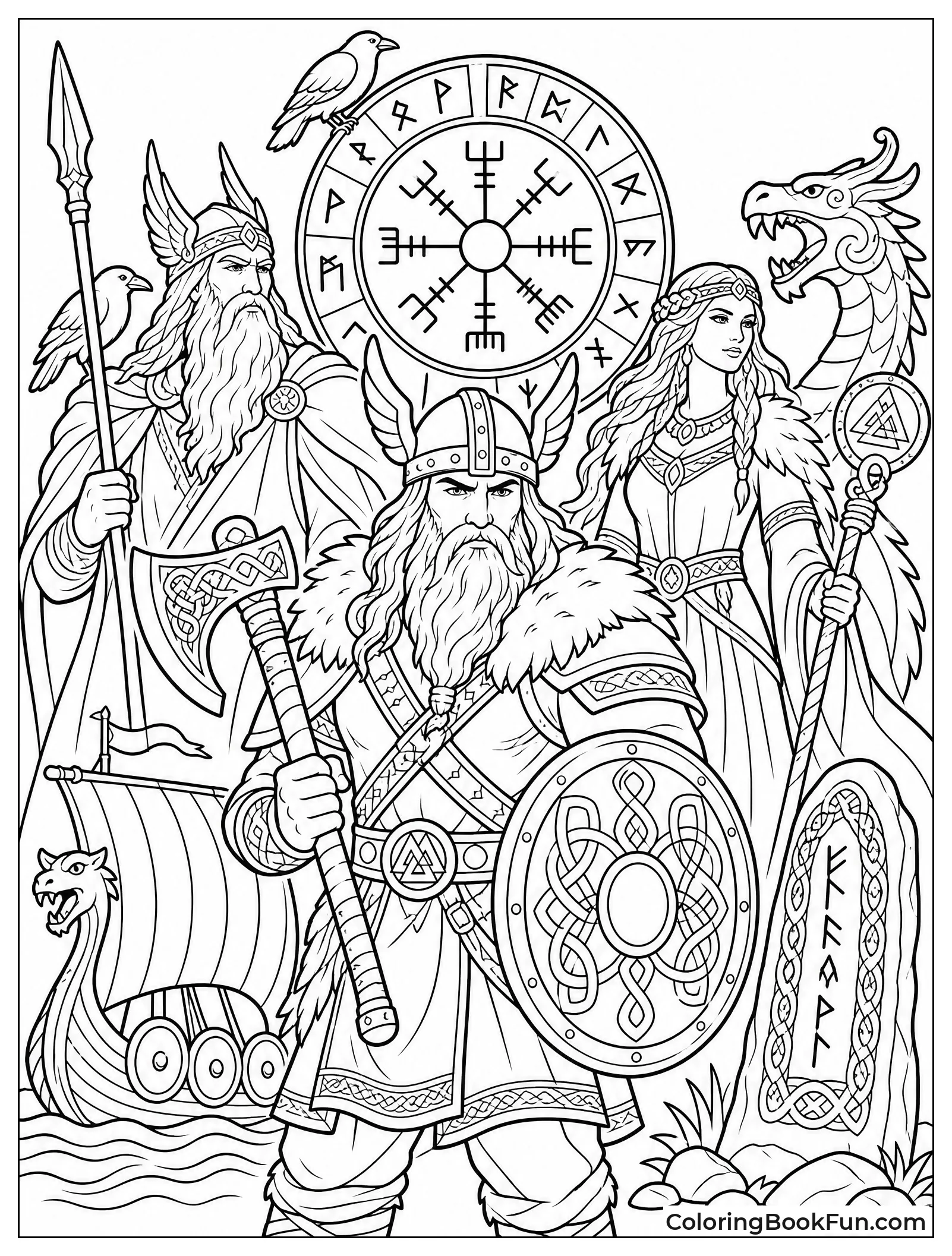 Vikings Meet Norse Gods and Runes