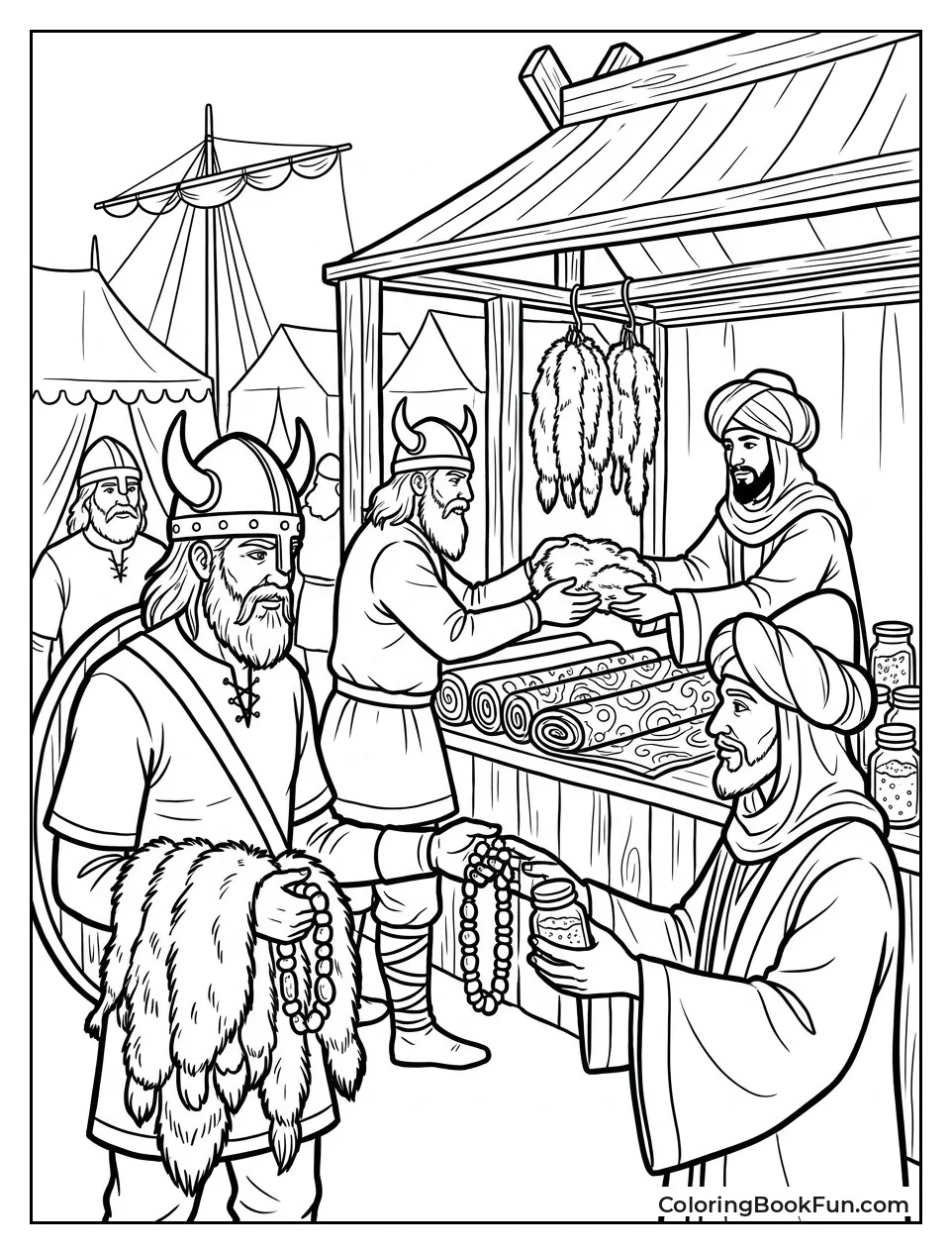 Vikings Trade Furs and Amber
