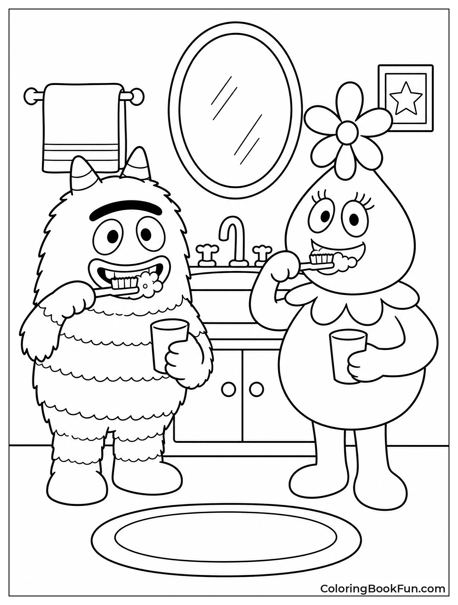 Brobee and Foofa Brush Teeth