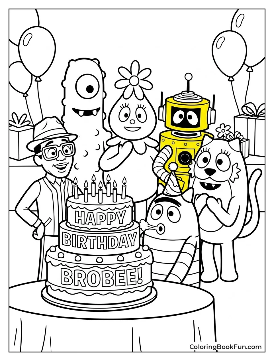 Gang Celebrates Brobee's Birthday