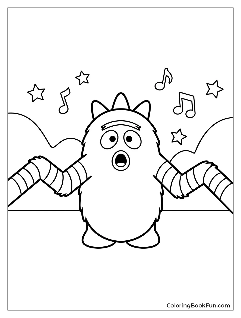 Brobee Watches His Arms Stretch