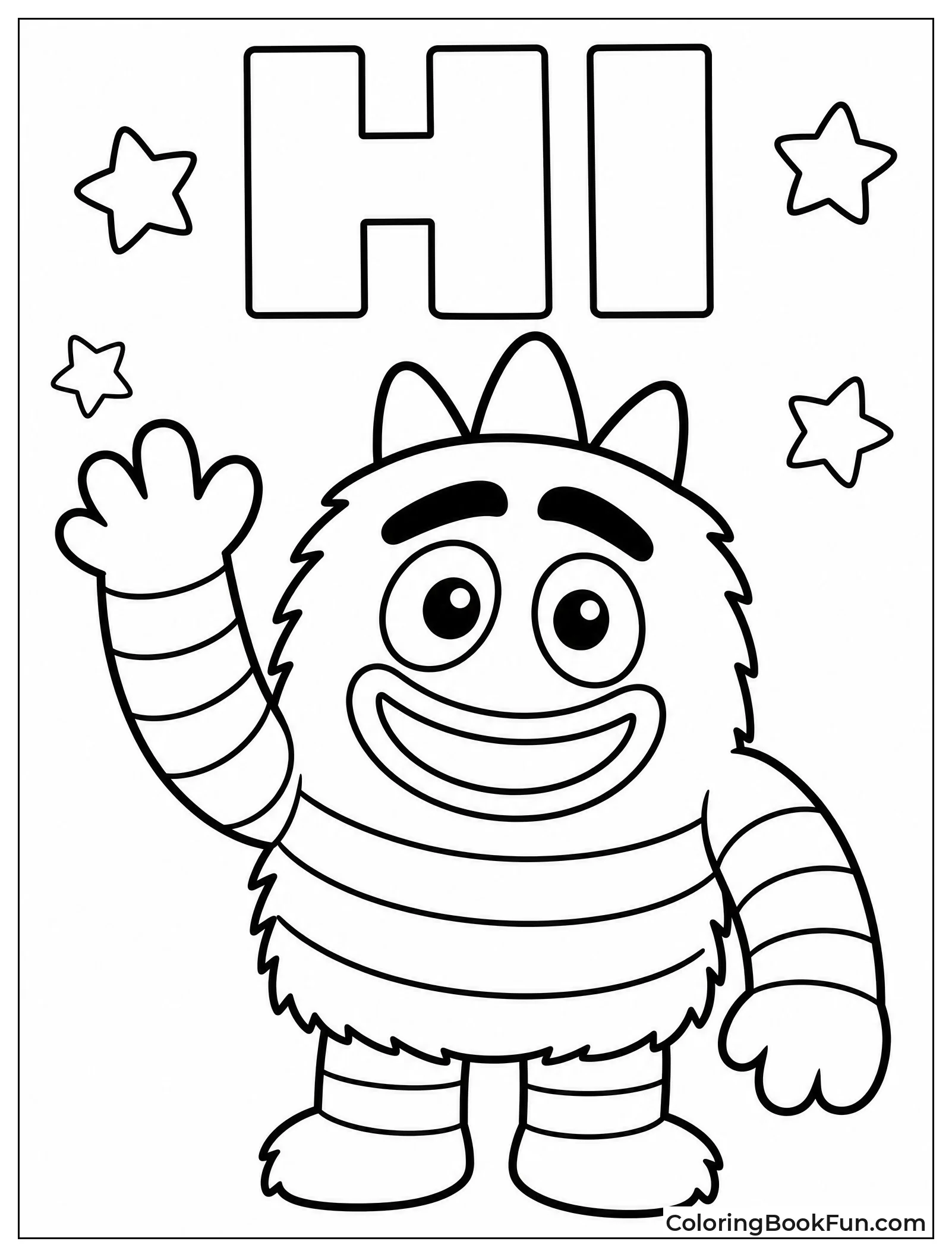 Brobee Waves Hello with a Smile