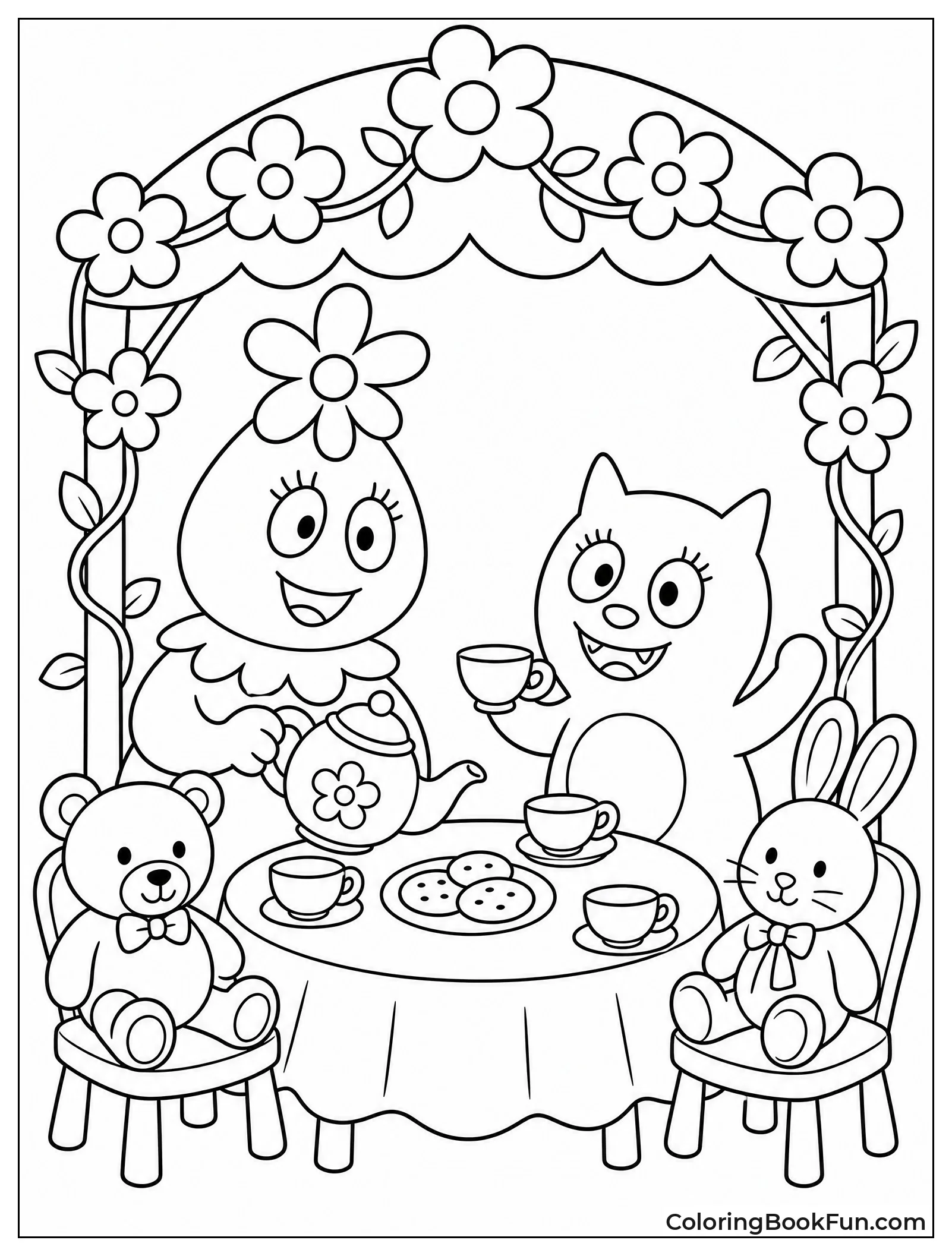 Foofa Hosts a Tea Party