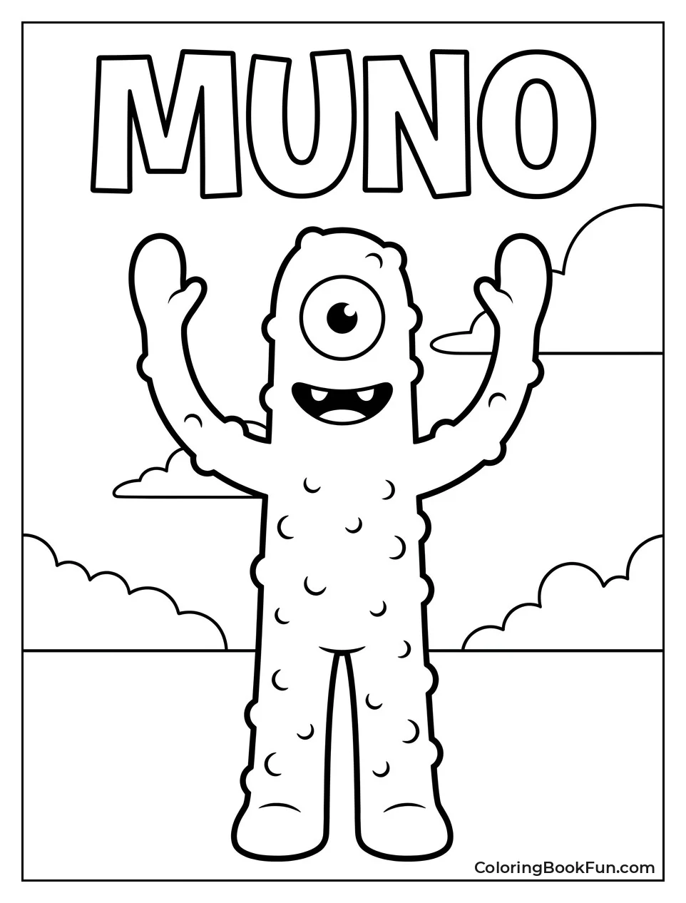 Muno Waves His Long Arms
